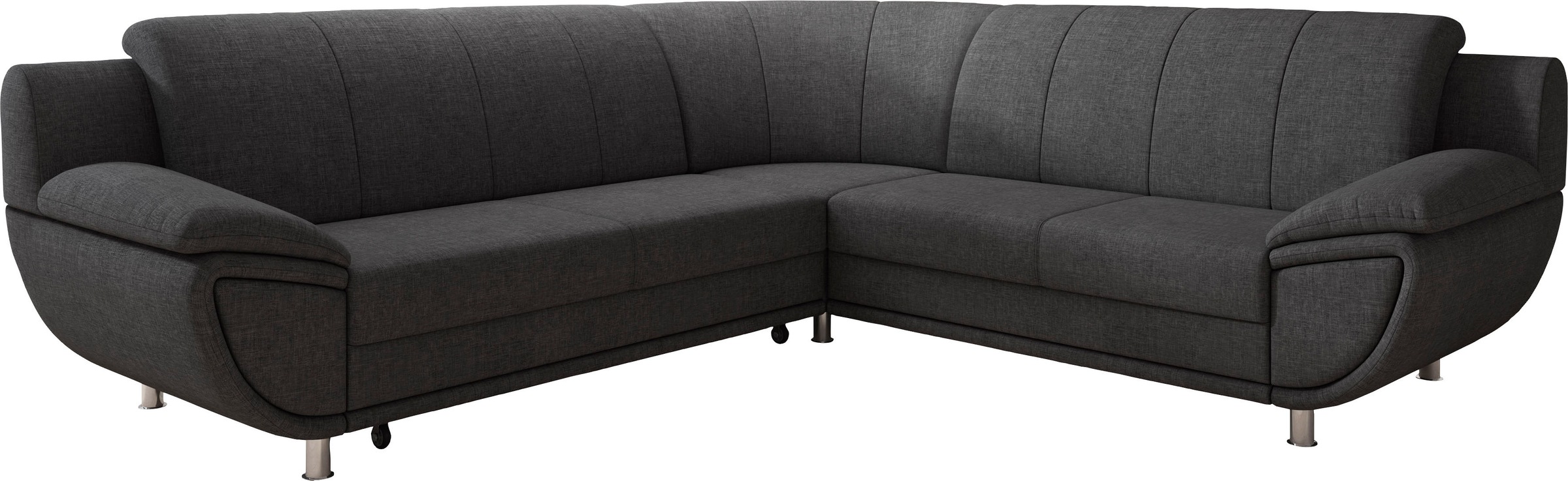TRENDMANUFAKTUR Ecksofa »Rondo II, zeitlos & elegant, bequeme Armlehnen, L- günstig online kaufen