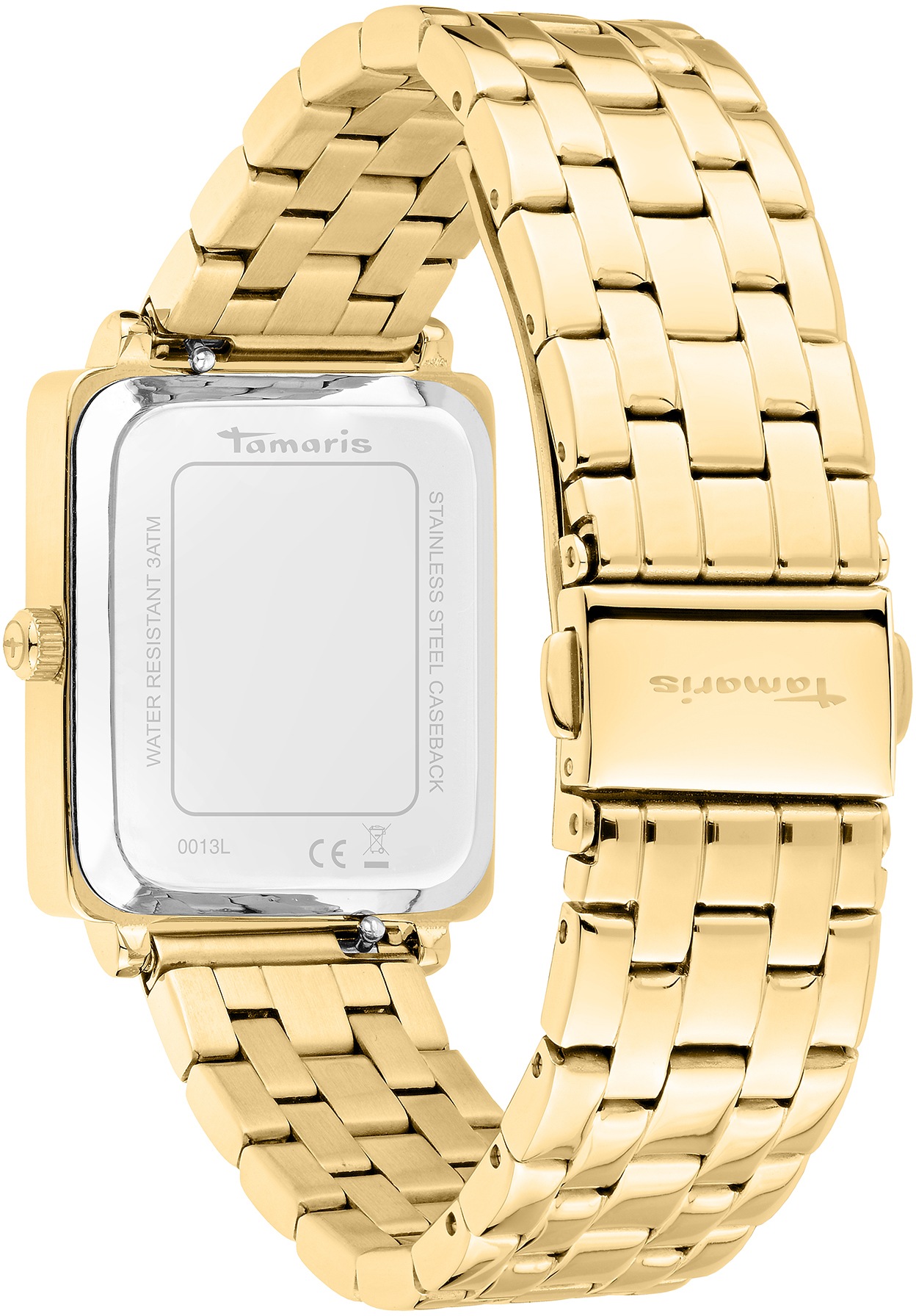 Tamaris Quarzuhr »TT-0012-MQ« Armbanduhr, Damenuhr, Edelstahlarmband, analog