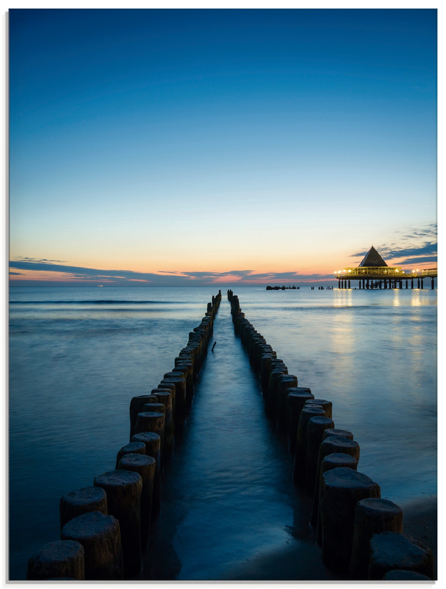 Artland Glasbild »Usedom am Morgen«, Gewässer, (1 St.), in verschiedenen Gr günstig online kaufen