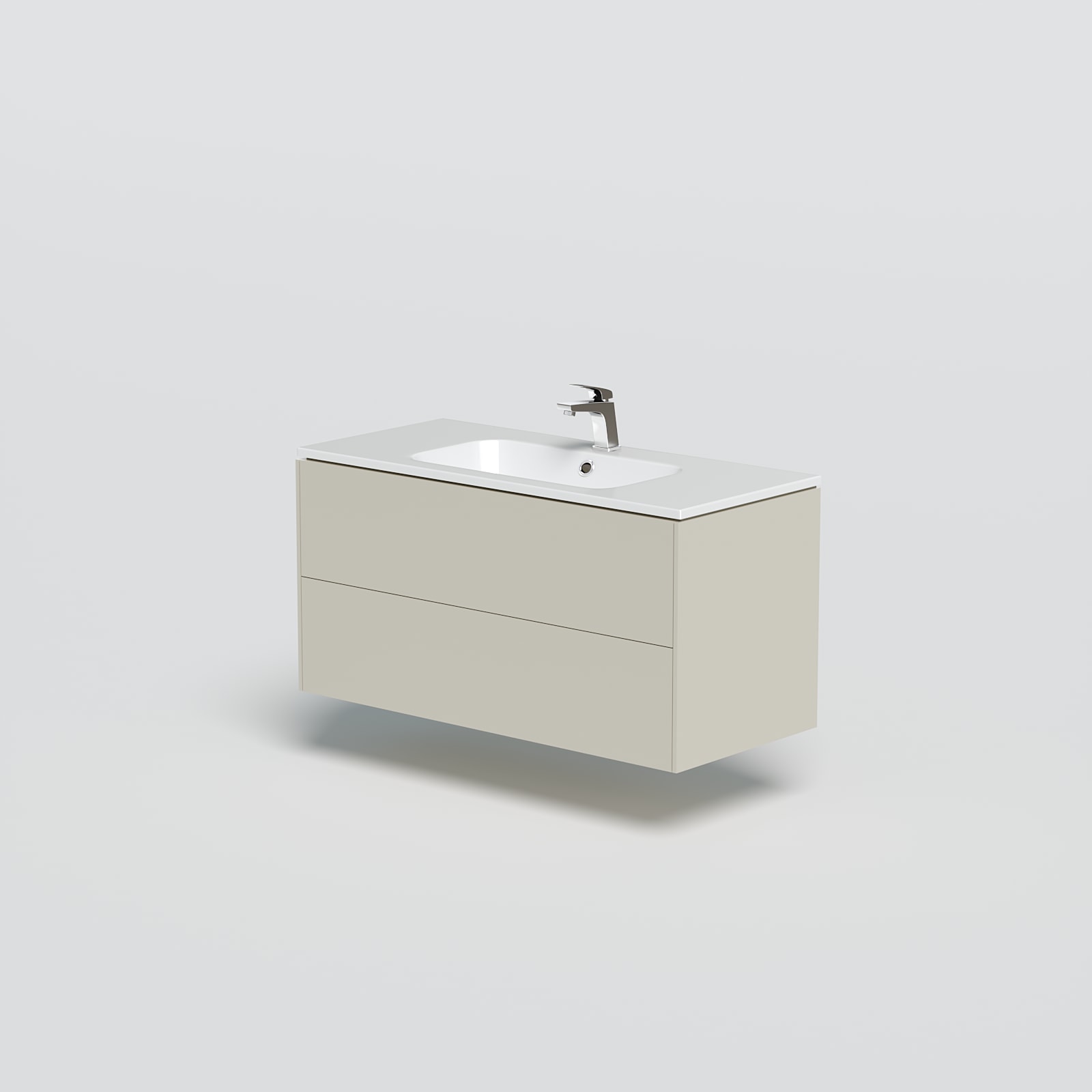 welltime Waschtisch »D-Line«, Badmöbel mit Keramik Waschbecken, Soft-Close- günstig online kaufen