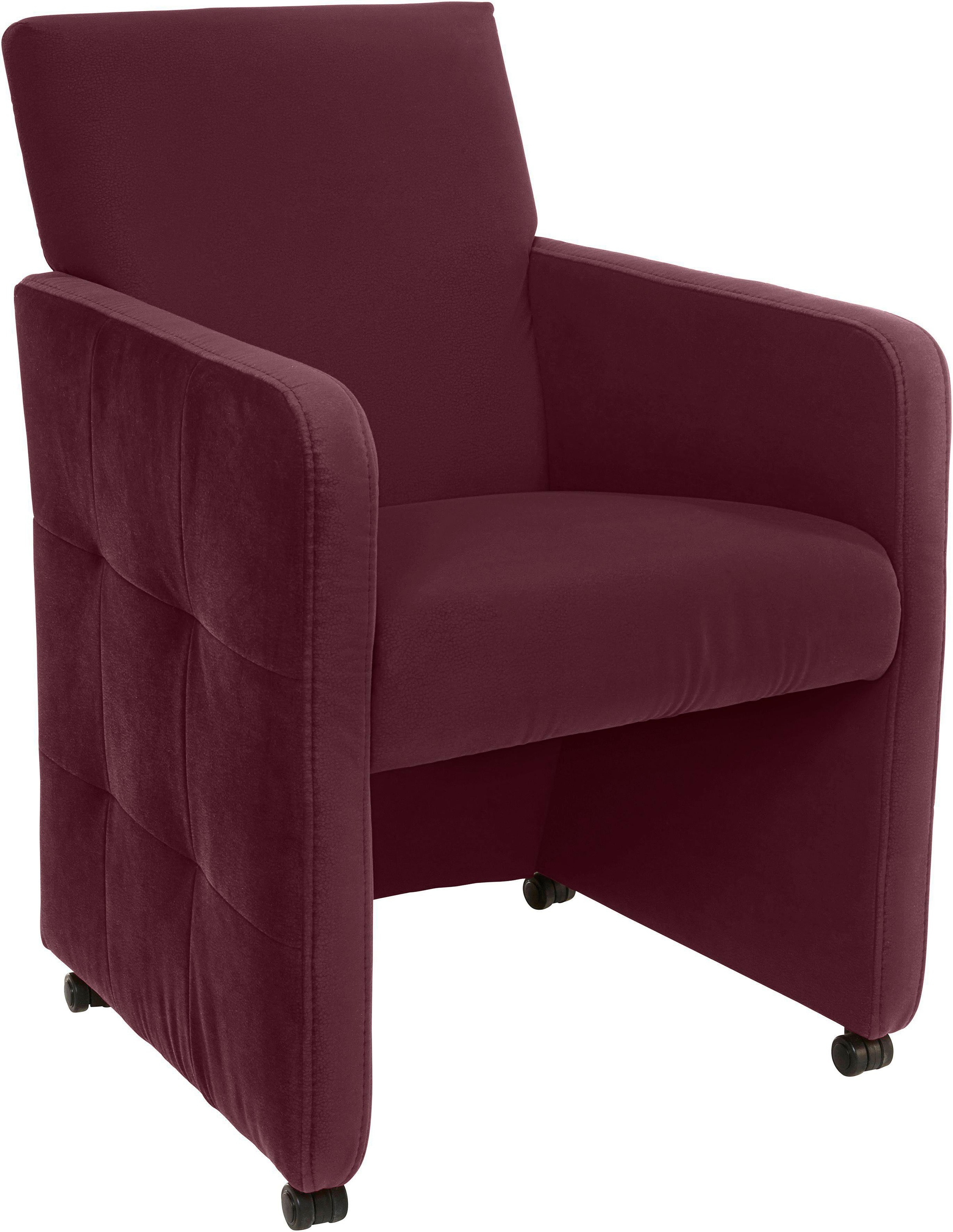 exxpo - sofa fashion Sessel »Barista, Loungesessel auf Rollen mit hoher Bod günstig online kaufen