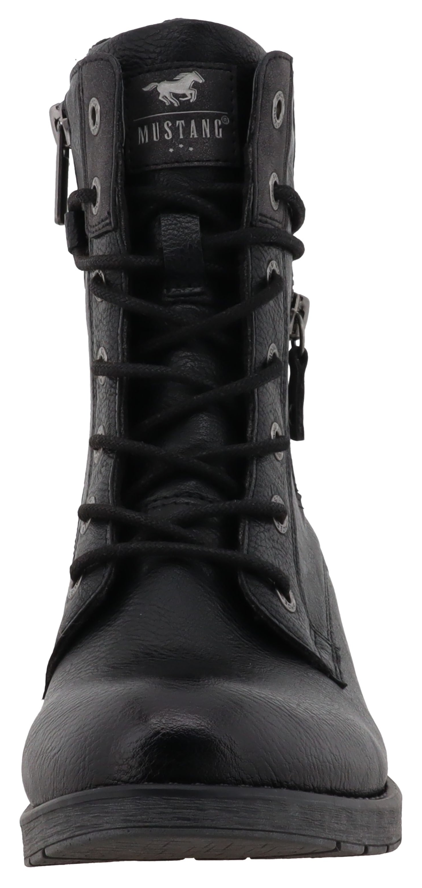 Mustang Shoes Winterstiefelette »Elfi«  Winterstiefel mit Reißverschluss und markanter Schnürung