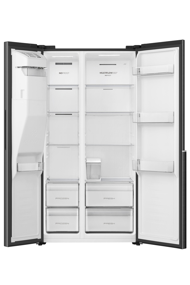 GORENJE Side-by-Side »NRS917E61BX« 178,6 cm hoch 91,1 cm breit Wasser-& Eisspender
