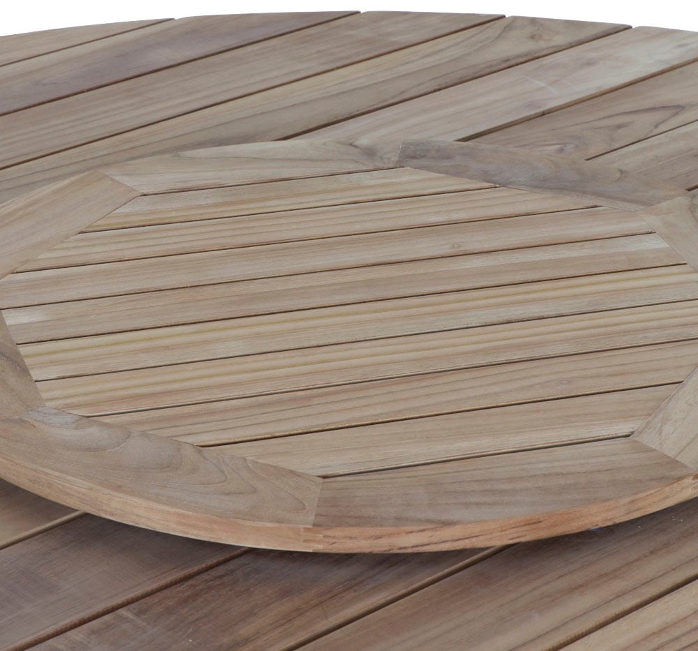 Siena Garden Gartentisch »Lazy Susan«, (1 St., nur der Drehteller enthalten), Ø64 cm, Drehteller, Teak FSC 100%