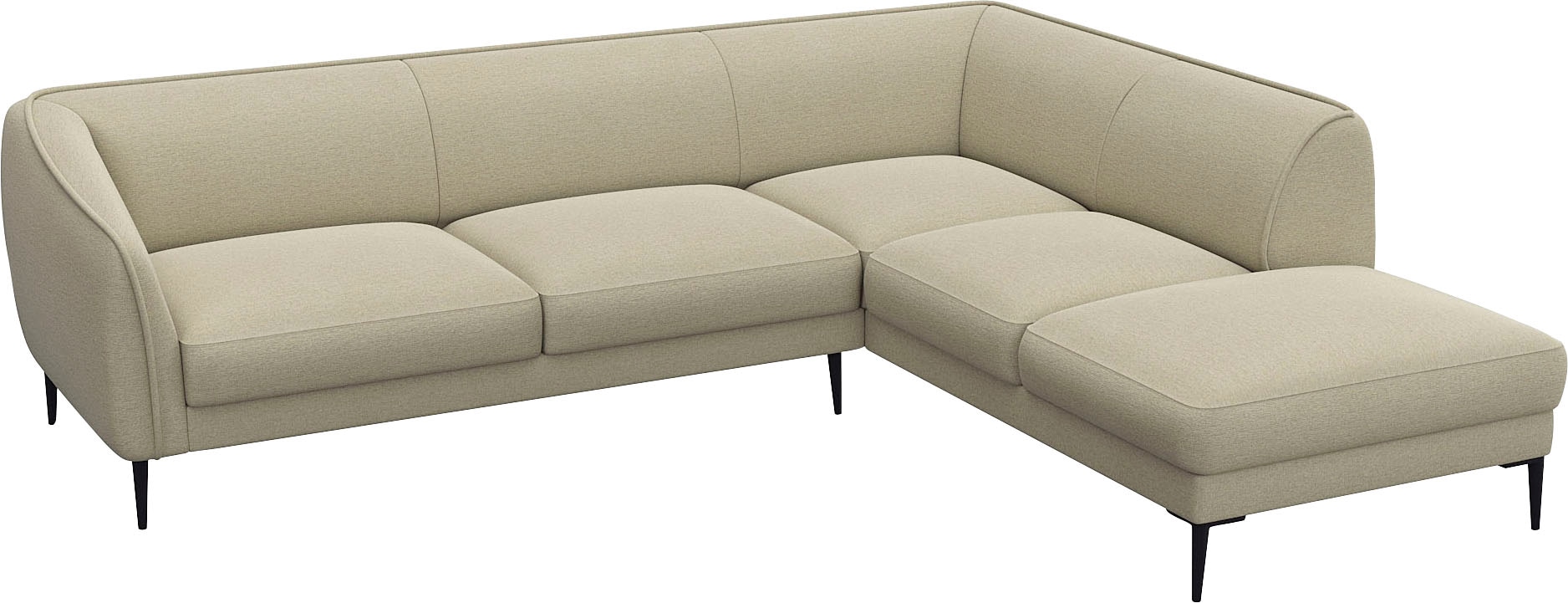 FLEXLUX Ecksofa »Belle Designsofa, L-Form, B/T 268/209 cm«, Skandinavisches günstig online kaufen