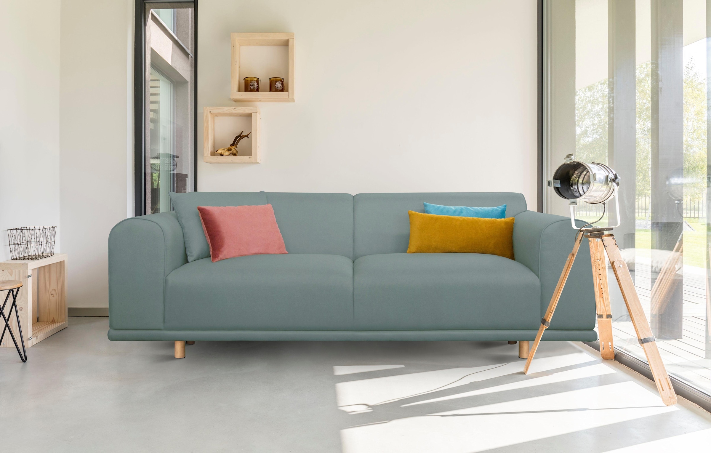OTTO home 3-Sitzer »Maroon« in skandinavischem Design, mit losen Kissen günstig online kaufen