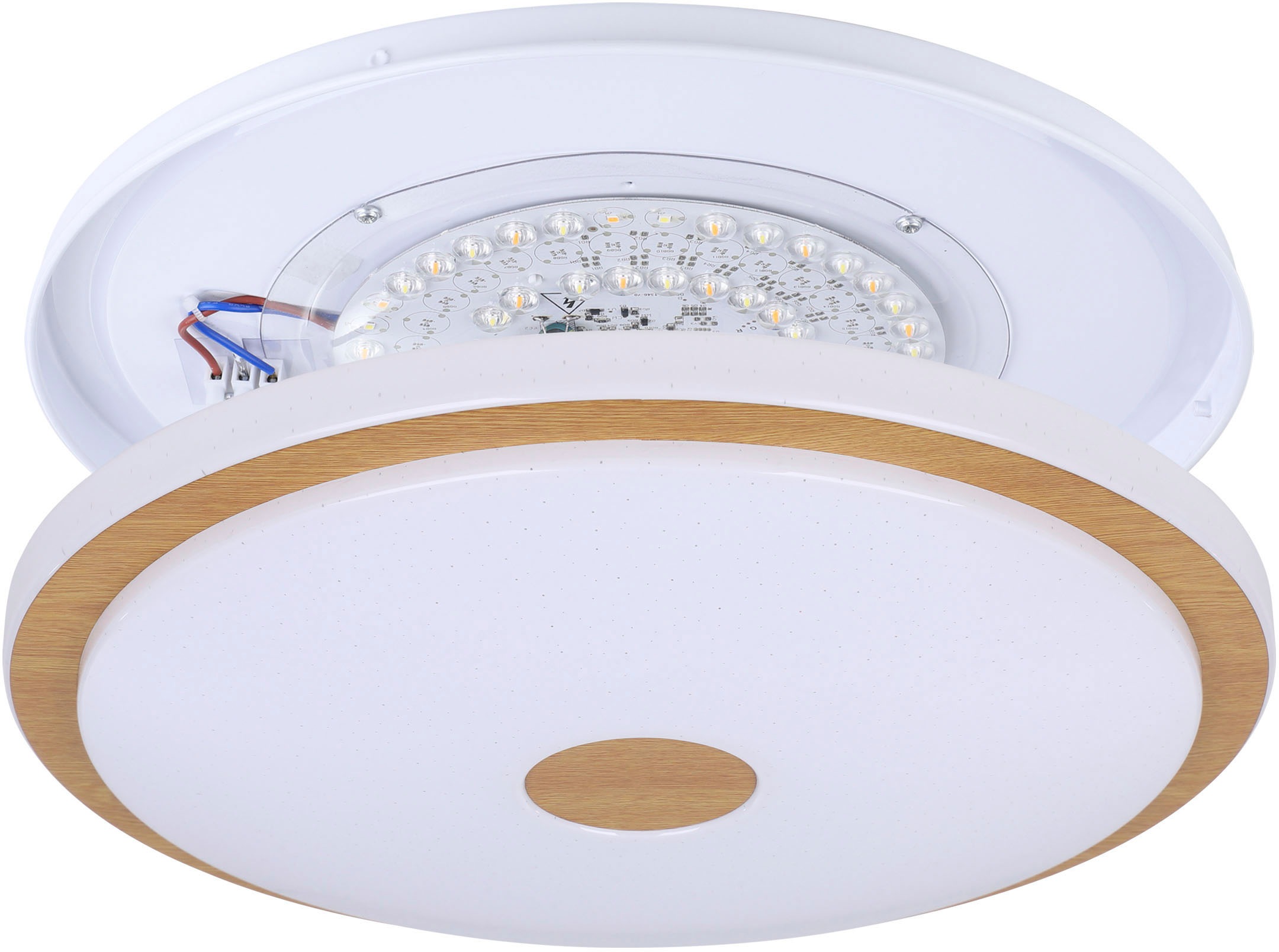 EGLO Deckenleuchte »LANCIANO 1« Ø 38,00 cm, inkl. LED fest integriert - 24 Watt 