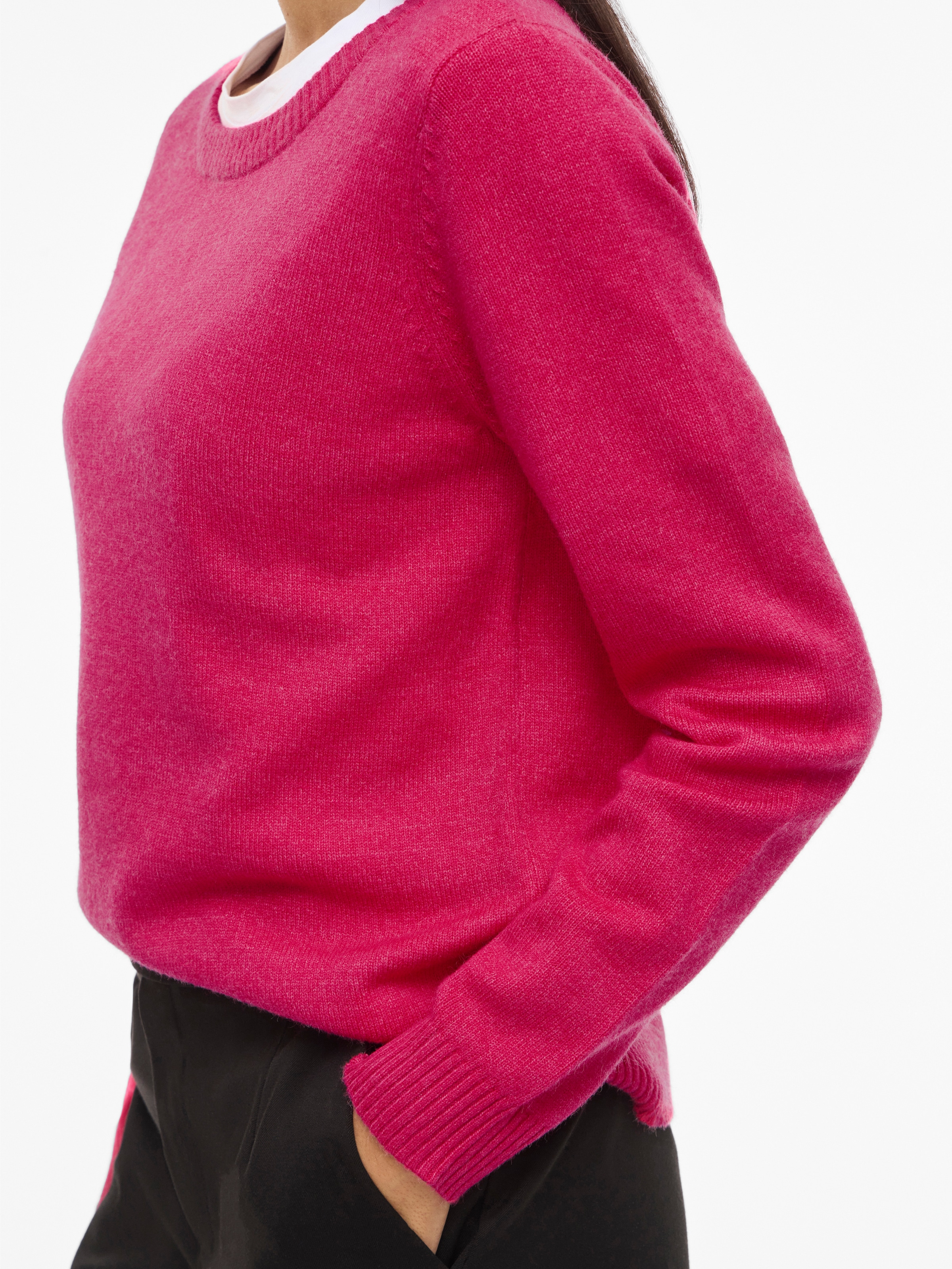 Vila Rundhalspullover »VIRIL O-NECK L/S  KNIT TOP - NOOS«