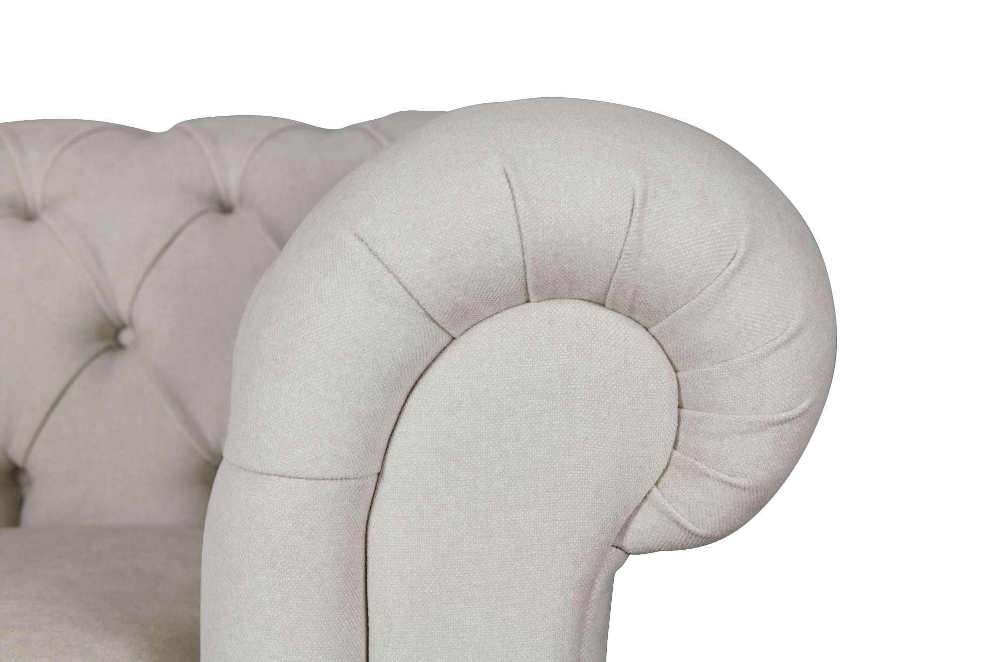 Home affaire Sessel »CHARENTE, Chesterfield, Wellenfederung, Maße B/T/H: 105/89/74 cm«, mit edler Knopfheftung und typischen Armlehnen