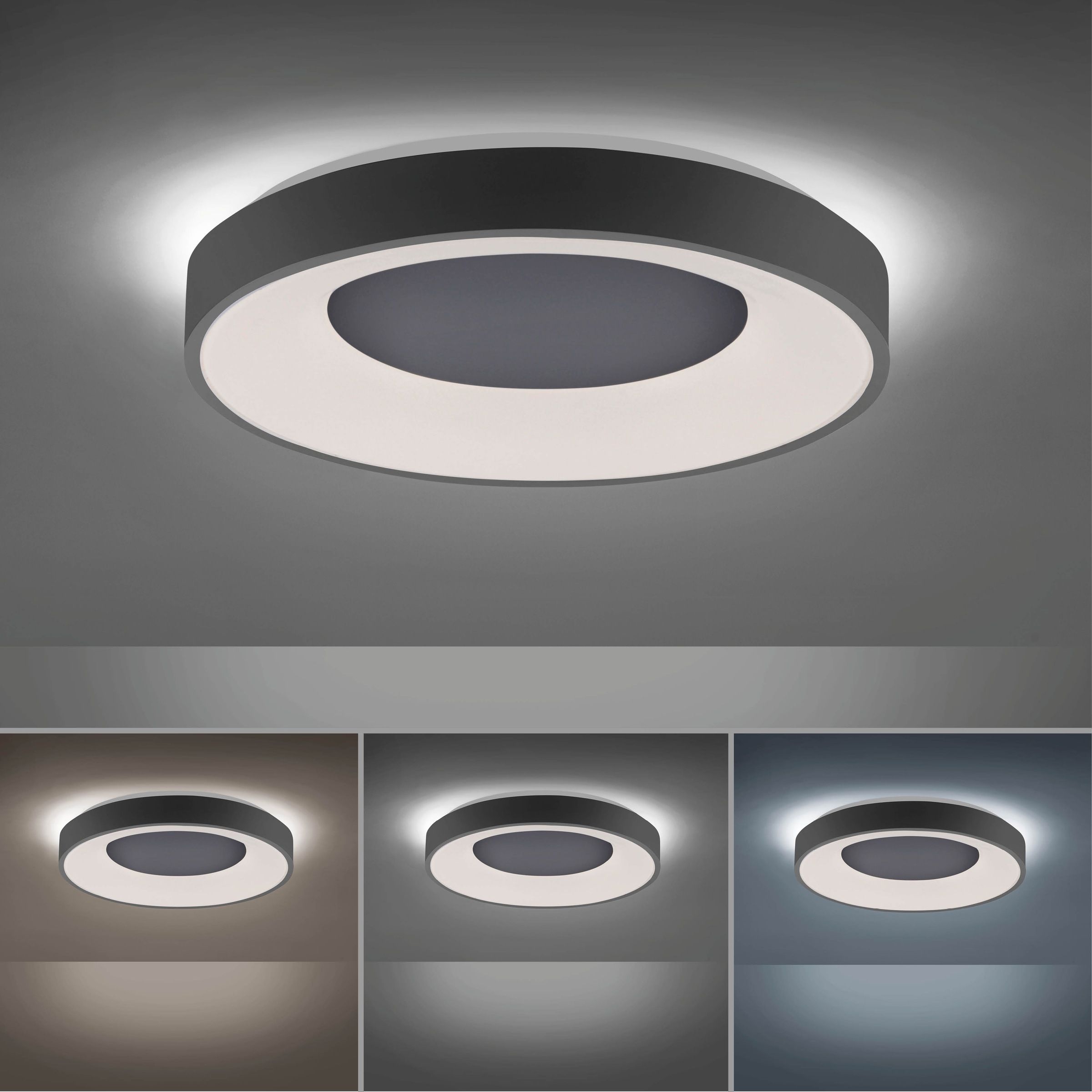 JUST LIGHT LED Deckenleuchte »ANIKA« LED-Board 1 Stk. warmweiß - kaltweiß CCT - über Fernbedienung, Serienschalter