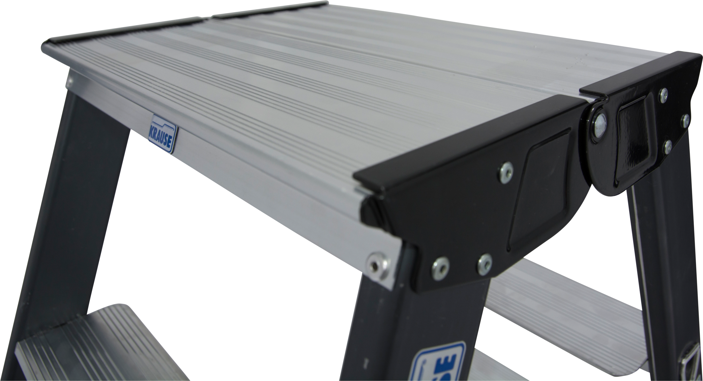 KRAUSE Doppelleiter »SePro D« Alu eloxiert, 2x6 Stufen, Arbeitshöe ca. 285 cm