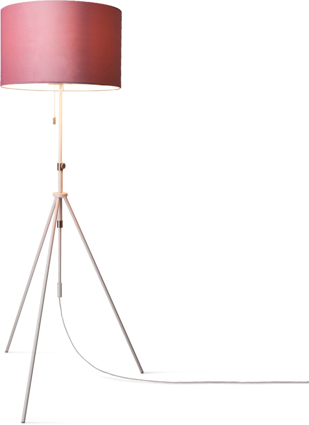 Paco Home Stehlampe »Naomi uni Color«, Leuchtmittel E27   ohne Leuchtmittel günstig online kaufen