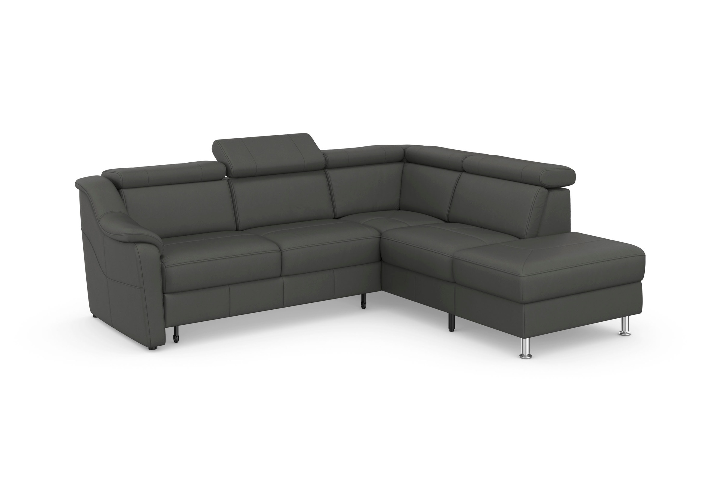 sit&more Ecksofa »Freetown L-Form«, inklusive Kopfteilverstellung und komfortablem Federkern