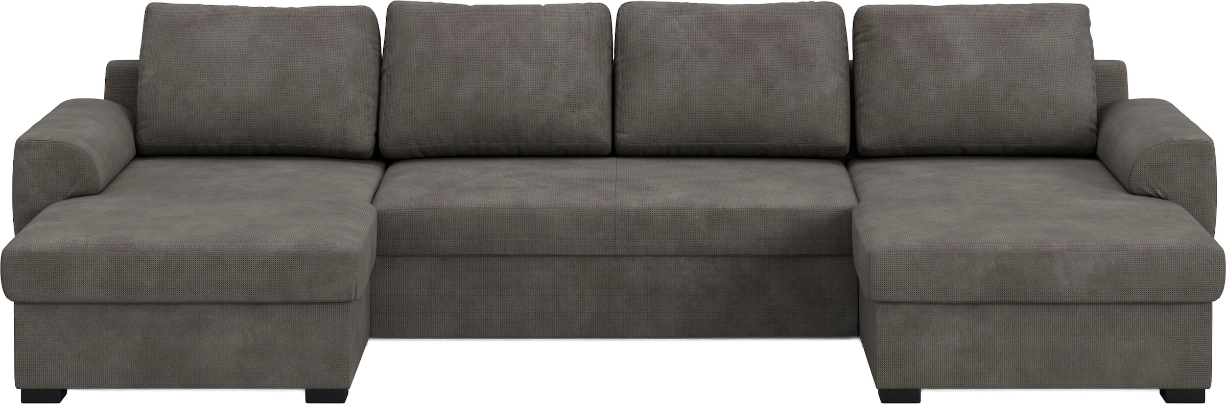 COTTA Wohnlandschaft »Drift U-Form Recamiere, Breite 327 cm« optional auch mit Schlaffunktion, Wellenunterfederung