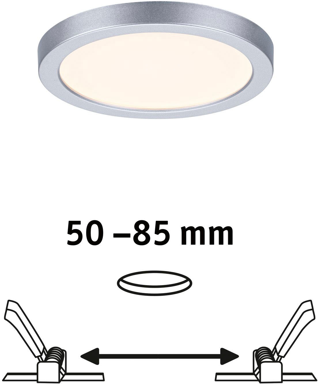 Paulmann LED Bad-Einbauleuchte »Areo«, Schutzart IP44, Ø 11,8 cm, inkl. LED Leuchtmittel
