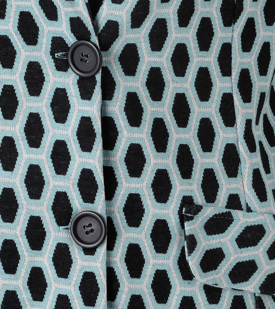 Aniston SELECTED Jerseyblazer, mit Allover-Muster in geometrischer Wabenoptik - NEUE KOLLEKTION