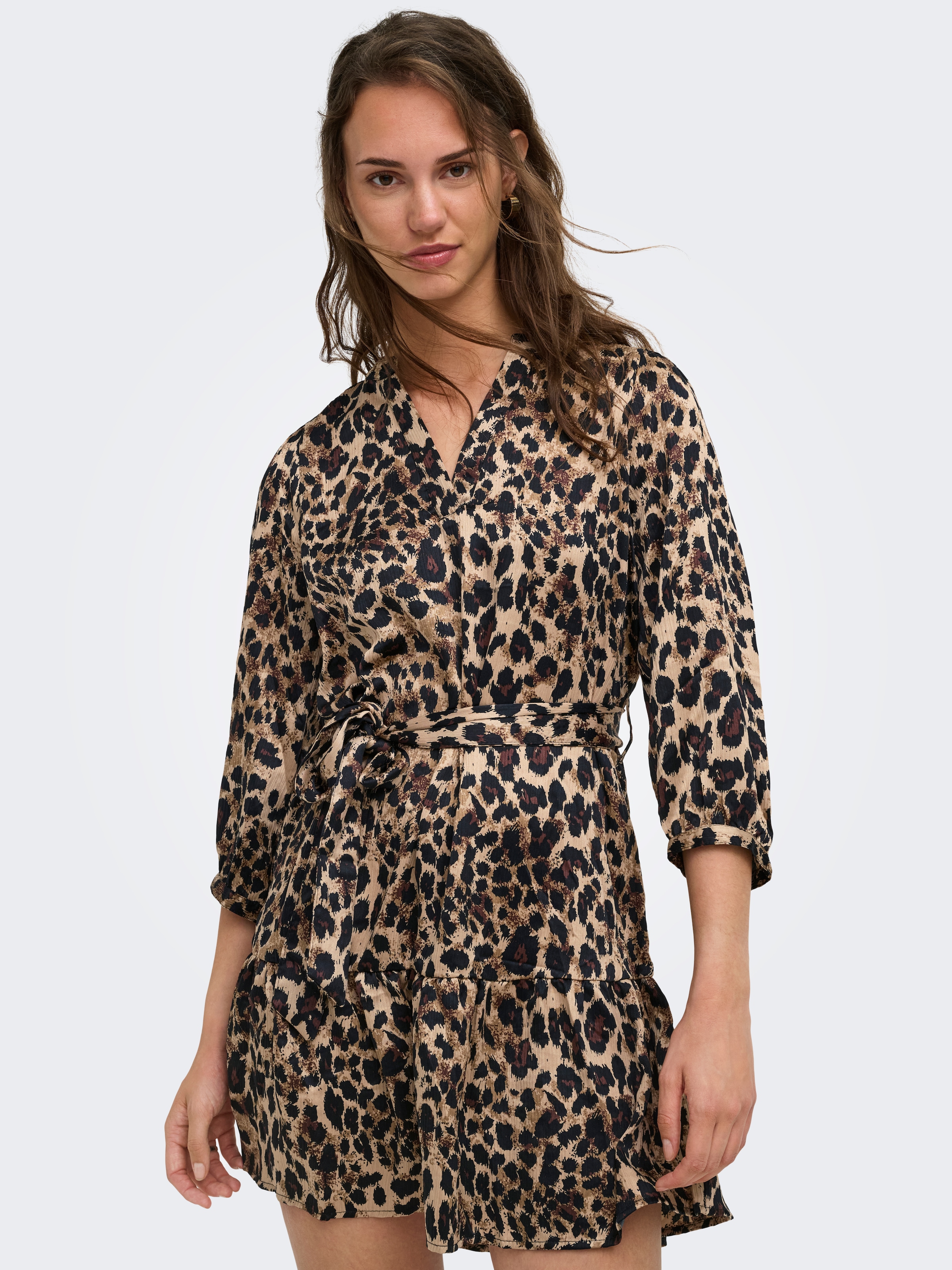 ONLY Tunikakleid »ONLALENA 3/4 MINI DRESS WVN« Polyester, regular fit