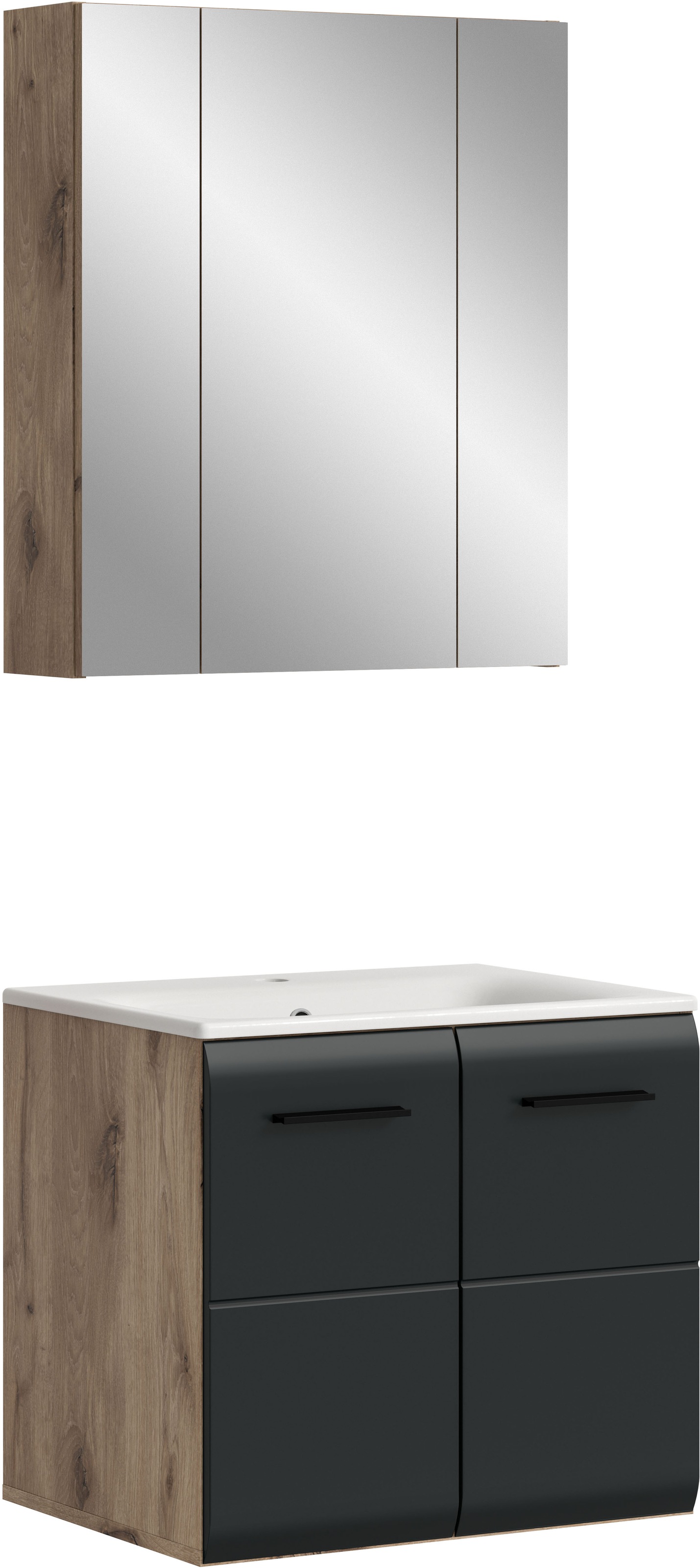 INOSIGN Badezimmer-Set Set, 3 Stk. tlg. Florenz, Badkombination 3-tlg., Nox günstig online kaufen
