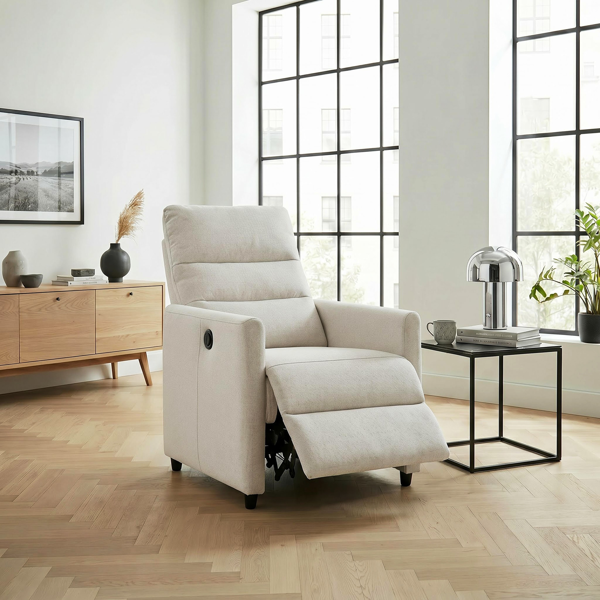 OTTO home Relaxsessel »ANNICA, TV-Sessel mit elektrischer Relax- und Liegefunktion« Federkern-Polsterung, pflegeleichter Webstoff
