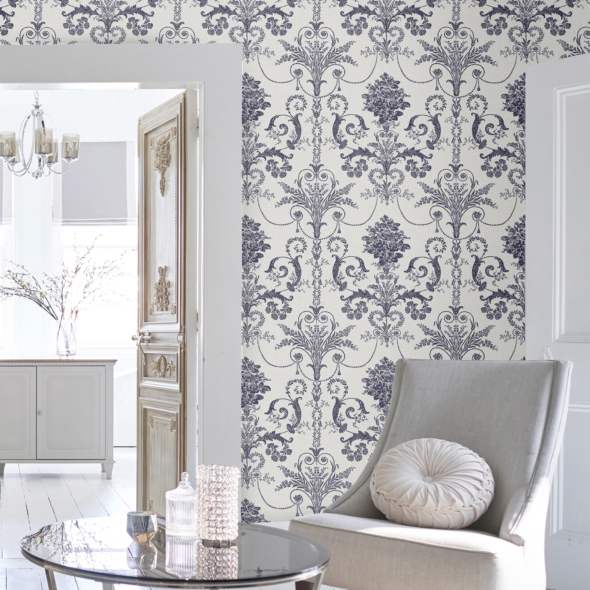 LAURA ASHLEY Vliestapete »Josette« gemustert FSC® zertifiziert, mit lebhaftem Druck, 10 Meter Länge