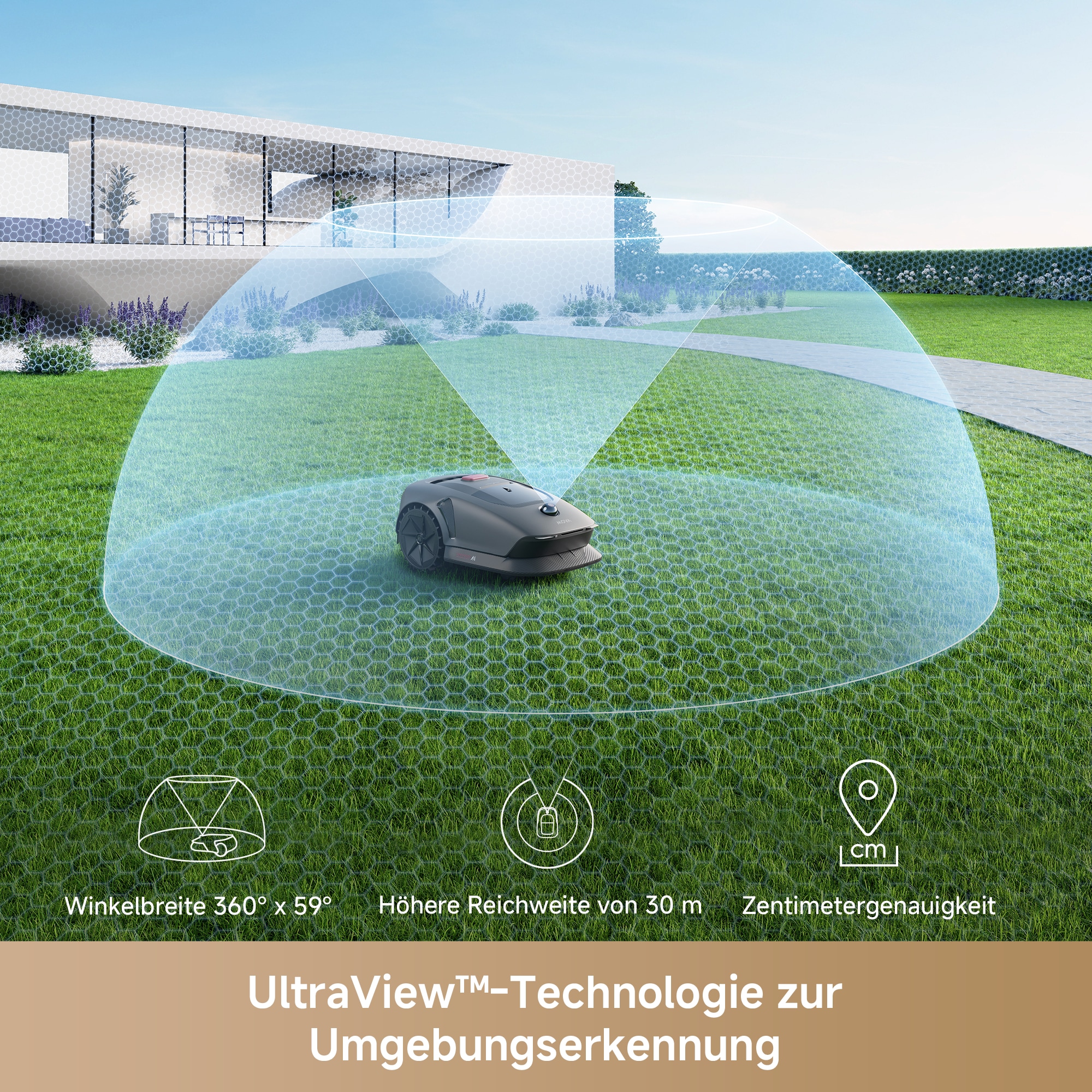 Mova Rasenmähroboter »»MOVA 600 Kit««, (mit Ladestation und umfangreichem Zubehör), 600m², Ersatzklingen, Schnitthöhe (2-6cm)