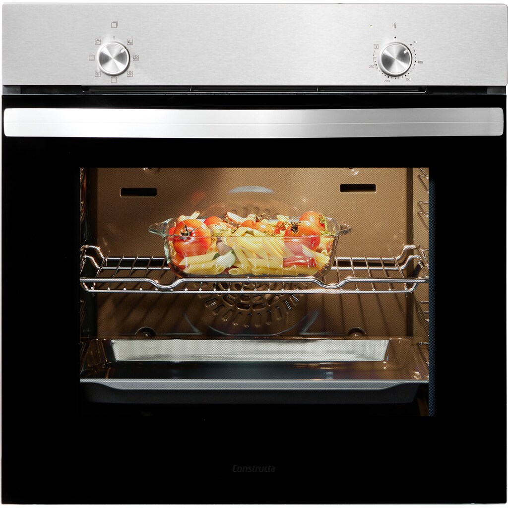 Constructa Backofen-Set »CX5BS607«, CF3M00052, mit Teleskopauszug nachrüstbar