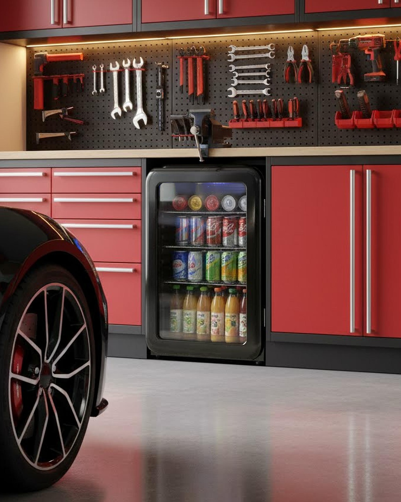 Hanseatic Getränkekühlschrank »HBC115ERBH« 83,5 cm hoch 55 cm breit