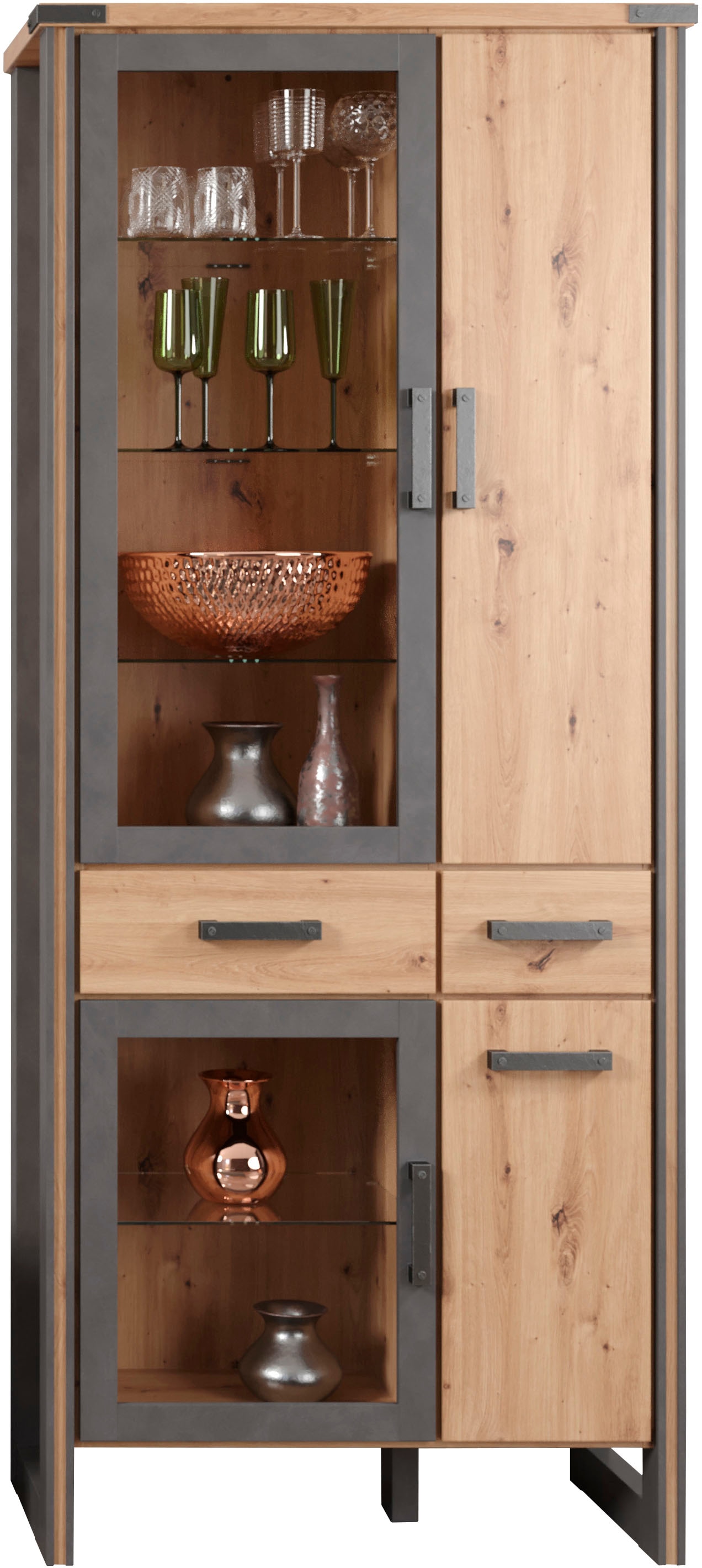 Home affaire Stauraumvitrine »Mia«, (1 St.), Modernes Design