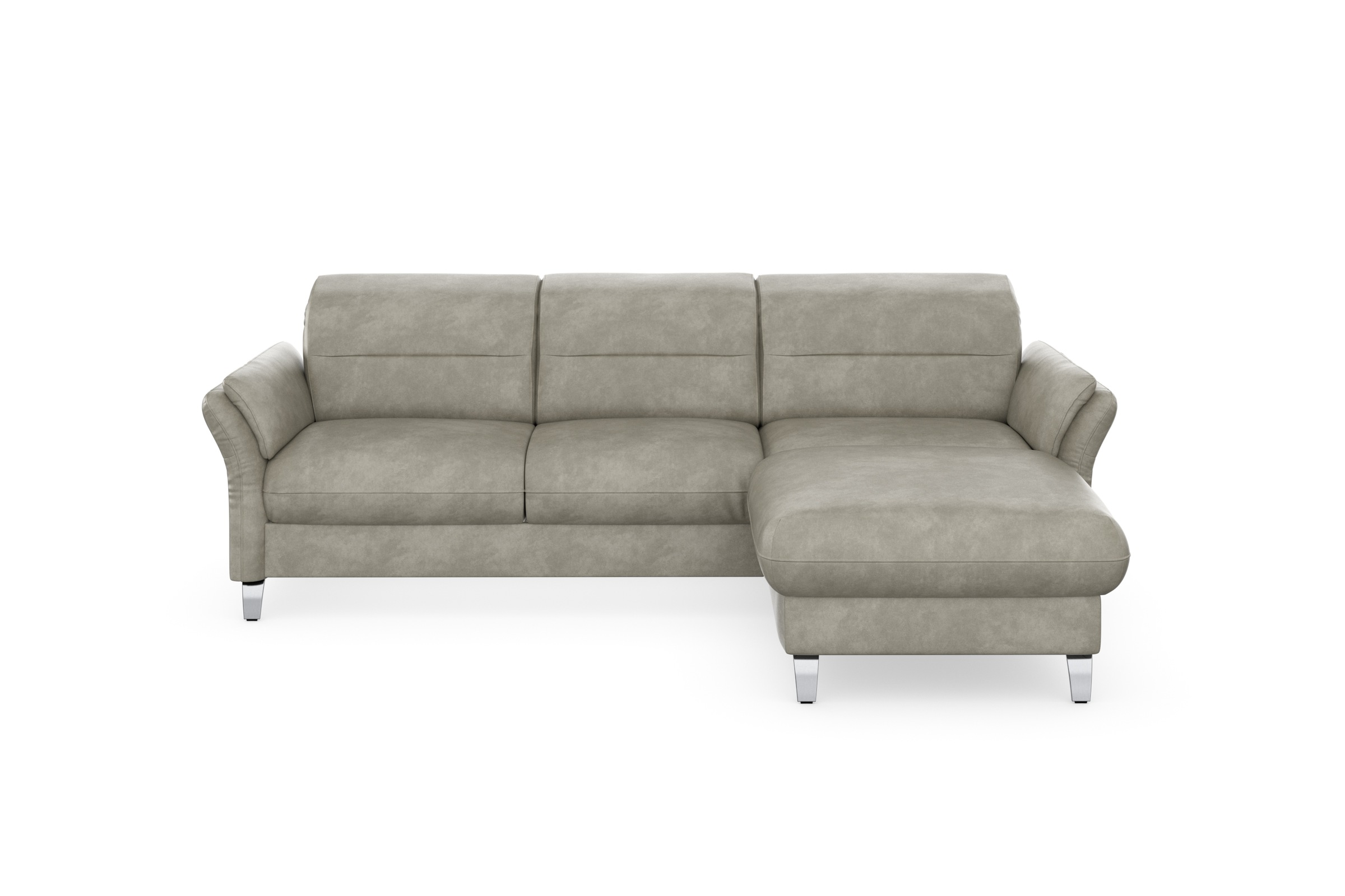 sit&more Ecksofa »Grenoble L-Form mit Federkern«, wahlweise mit Bettfunktion, Bettkasten, Arm- und Kopfteilverstellung