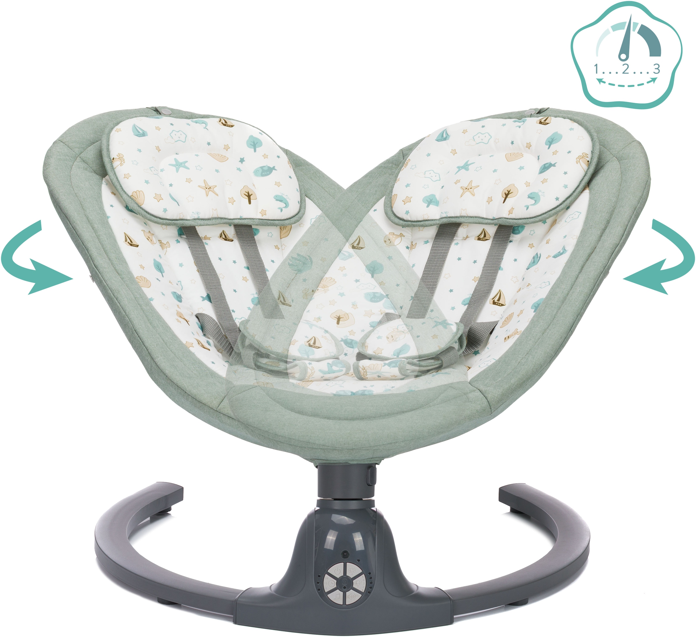 Fillikid Babywippe »Stella« bis 9 kg elektrisch; intelligente KI-Bewegungserkennung