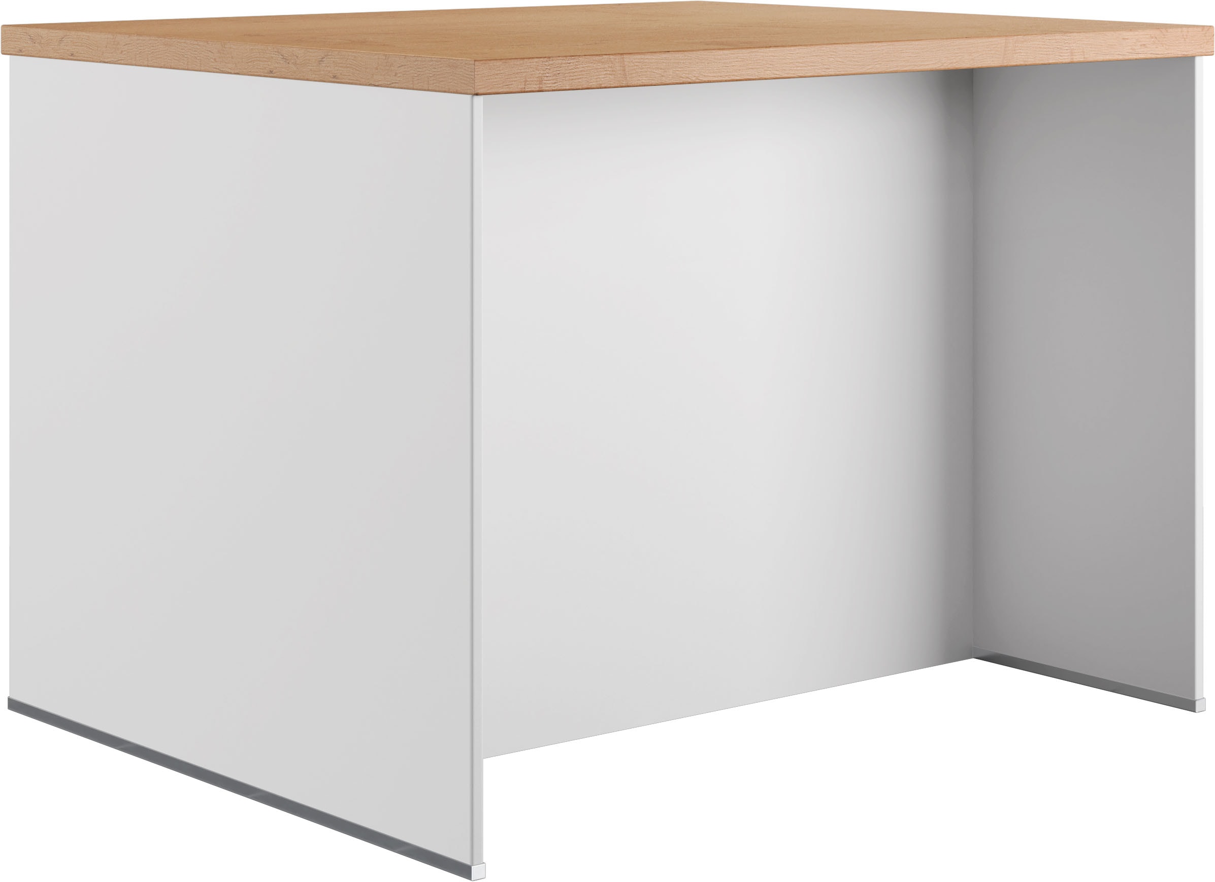IMPULS KÜCHEN Kücheninsel »Kopenhagen, flexibel stellbar« Set,  vormontiert, mit integriertem Sitzplatz auf einer Seite, Breite 123 cm