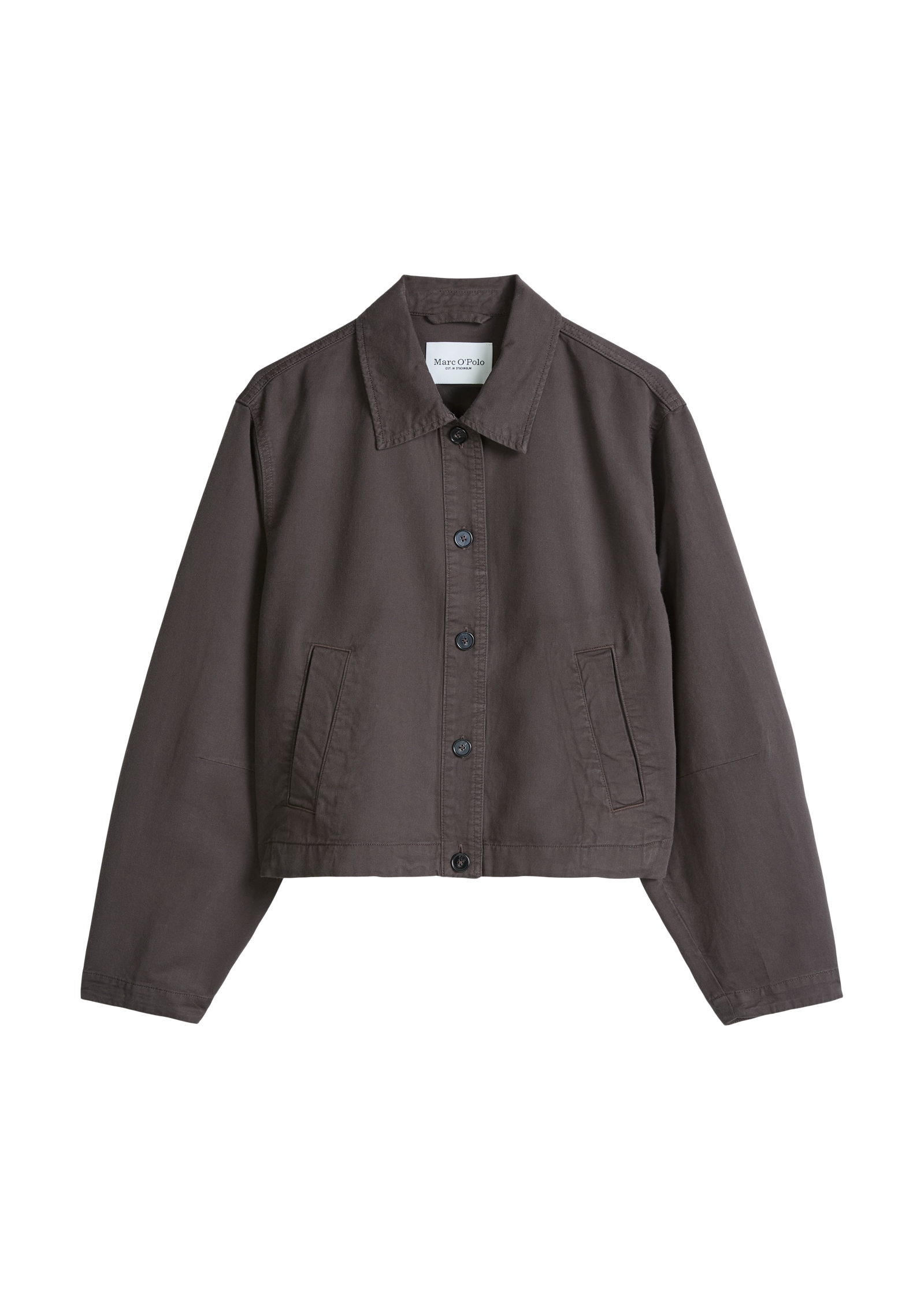 Marc O'Polo Hemdjacke A-Shape aus Organic Cotton-Lyocell-Leinen-Mix