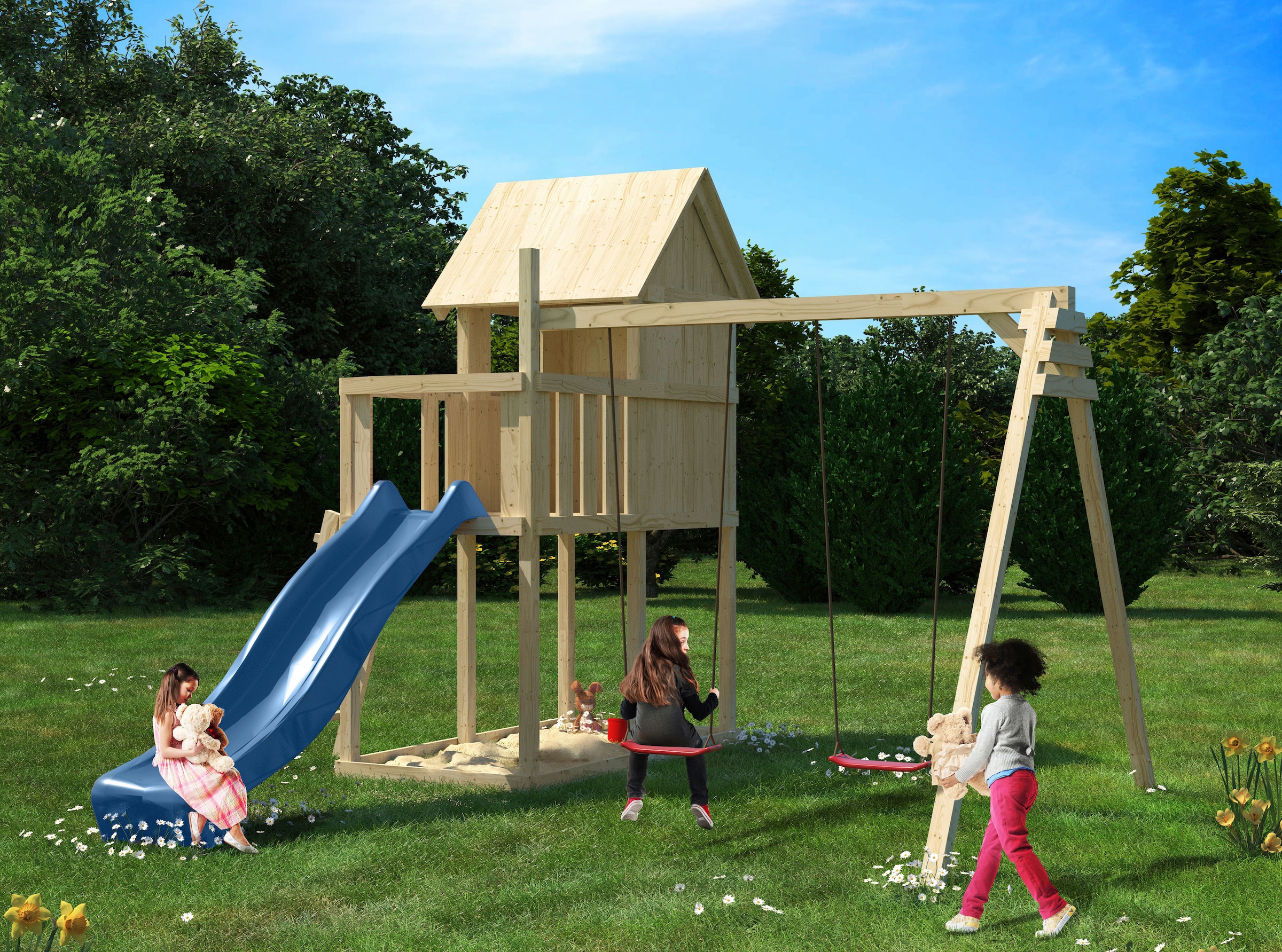 KONIFERA Spielturm »Finni«, BxTxH: 347x264x291 cm