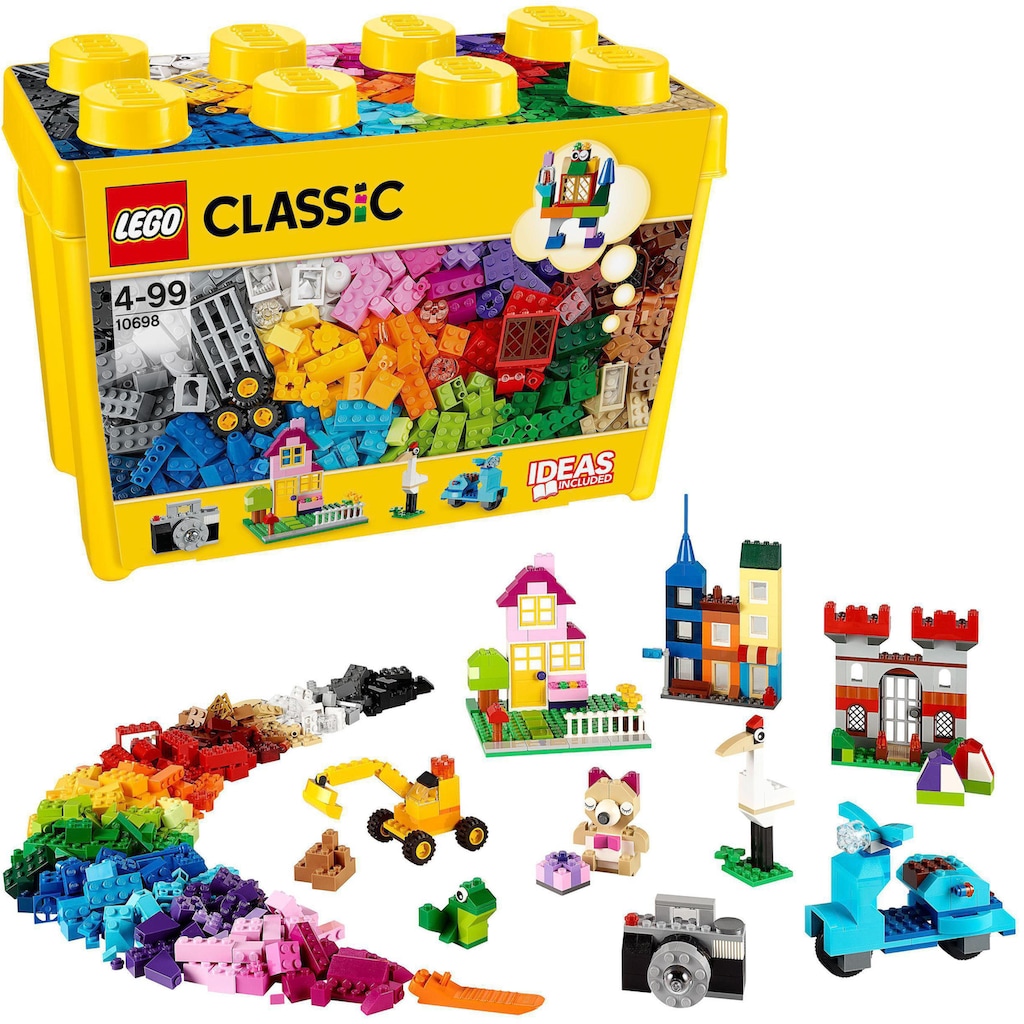 LEGO® Konstruktionsspielsteine »Große Steine-Box (10698), LEGO® Classic«, (790 St.), Made in Europe