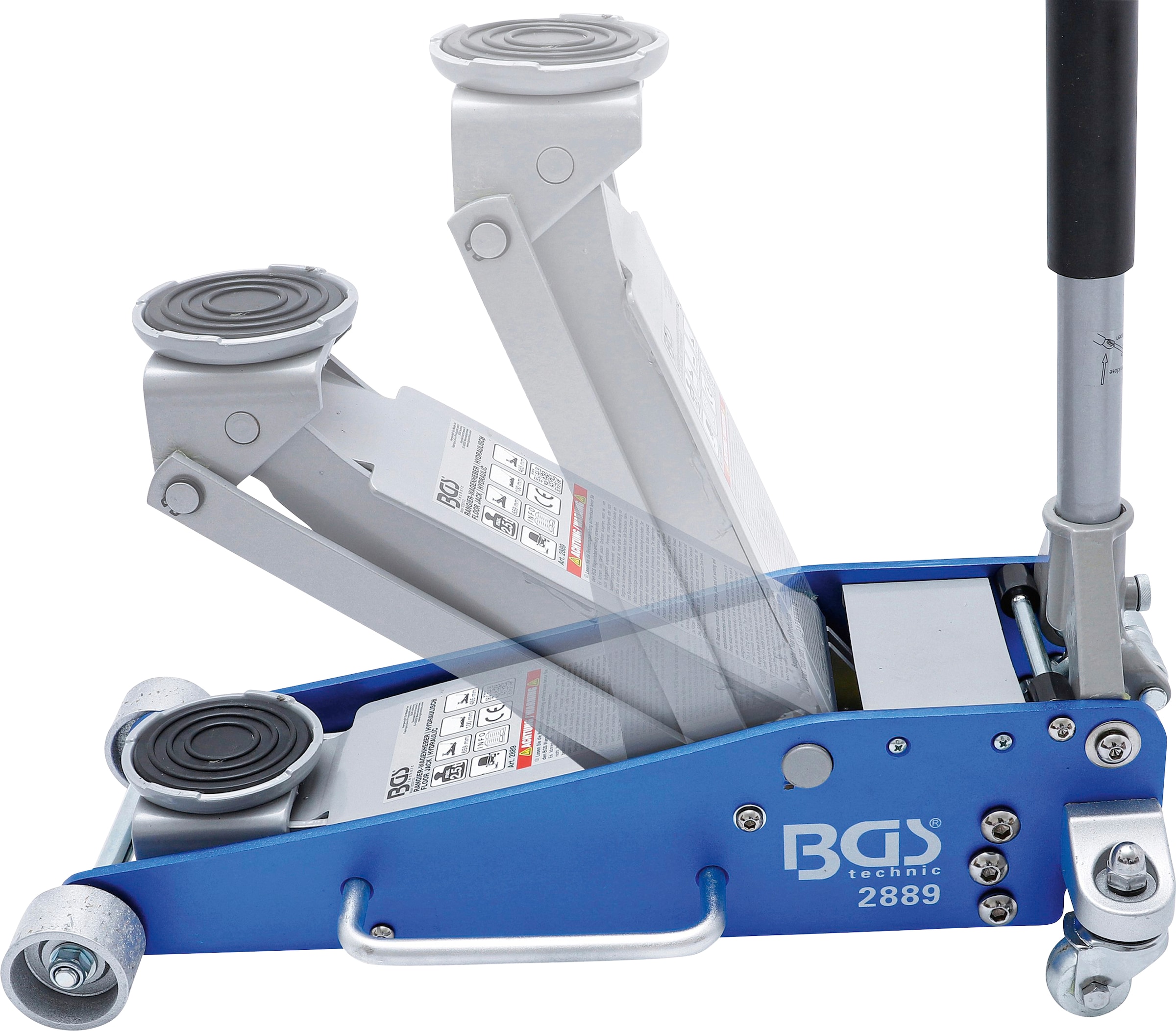 BGS Rangierwagenheber »2889«, hydraulisch, Aluminium-Stahl-Konstruktion, bis 2,5 t