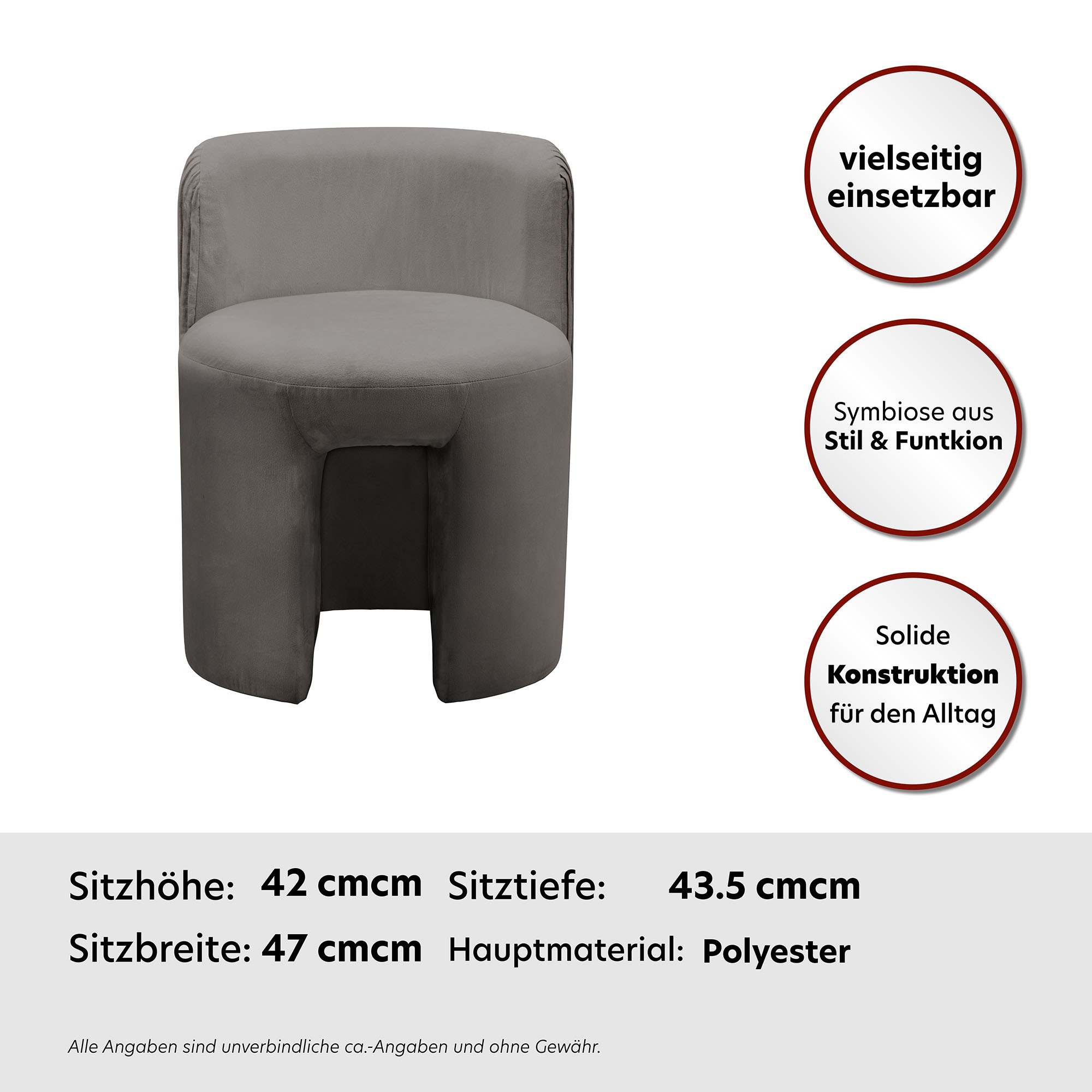 Kayoom Sitzhocker »Hocker Curvy 125, TOPSELLER!«, (1 St.)