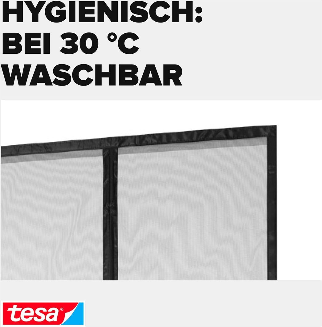 tesa Insektenschutz-Vorhang »Magnetvorhang - selbstschließend - Insektenschutzvorhang« Packung, Magnetvorhang, selbstklebendes Klettband, 1 Stk. tlg. INSECT STOP zur einfachen Montage ohne Bohren - 2,0 m x 0,8 m