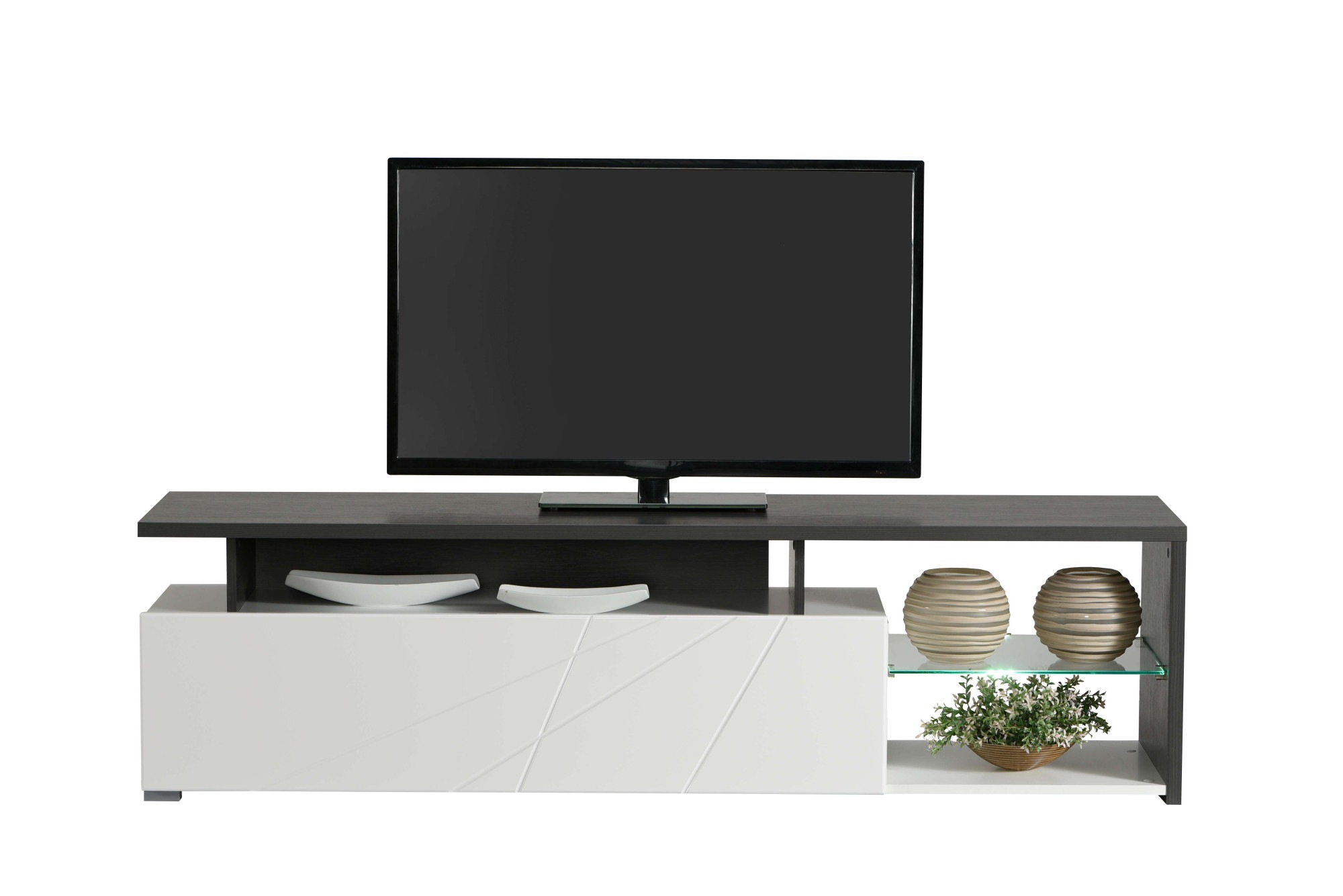 INOSIGN Lowboard »Arctic TV-Board«, TV-Kommode,Br. 170 cm, mit und ohne LED-Beleuchtung,Front mit Fräsung