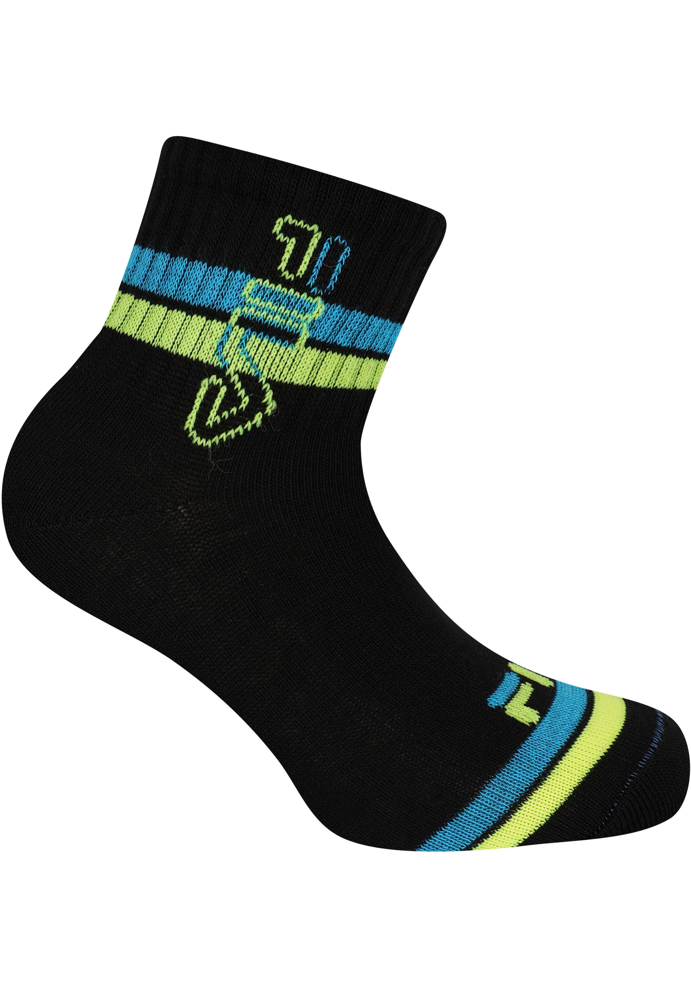 Fila Kurzsocken »JUNIOR BOY QUARTER SOCKS«, (6 Paar), sportliches Design mit dynamischen Streifen