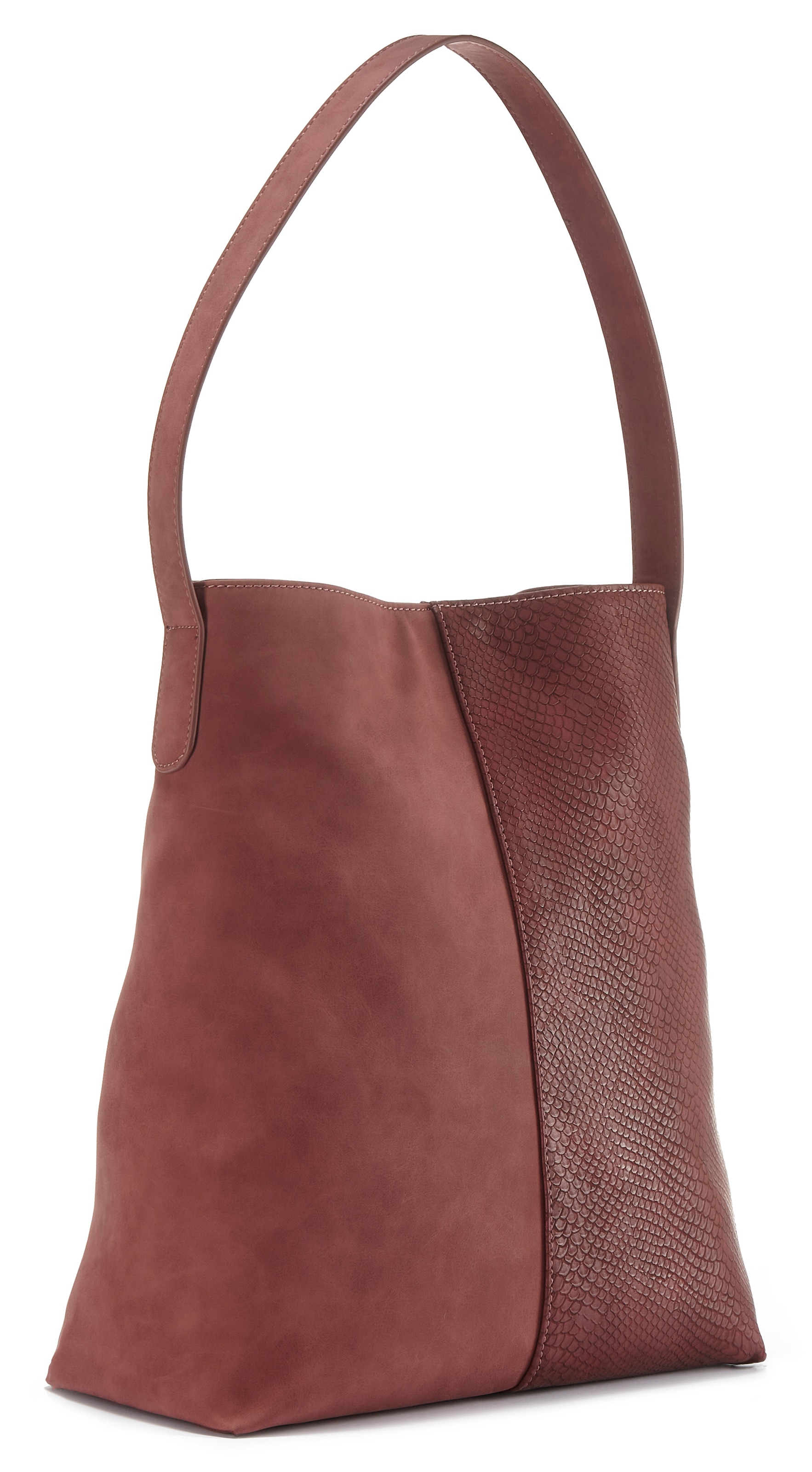 Vivance Shopper »Schultertasche«, (2 tlg.), mit kleiner Innentasche, Handtasche, Damentasche VEGAN