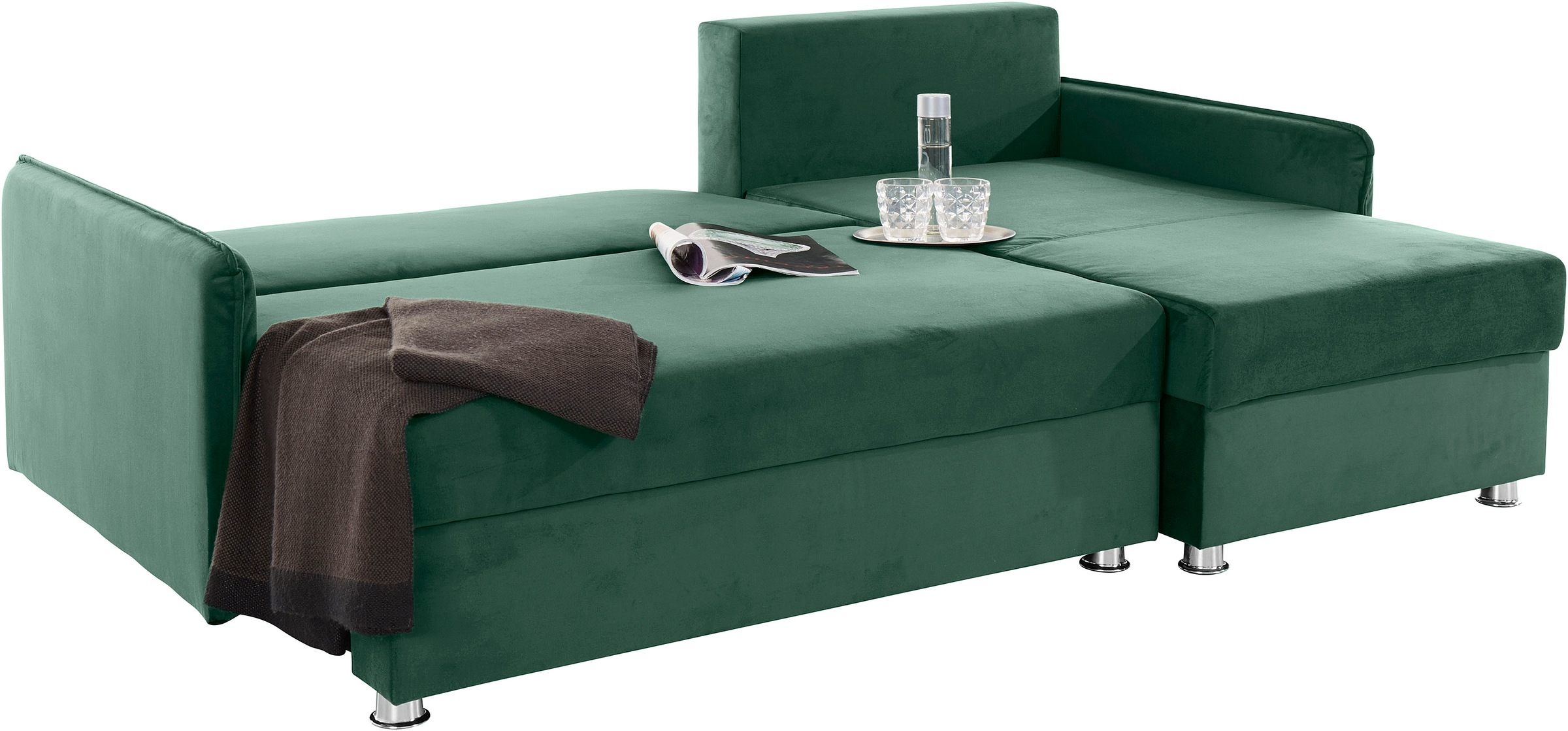 COLLECTION AB Ecksofa »Sunny L-Form«, inkl. Bettfunktion und Bettkasten