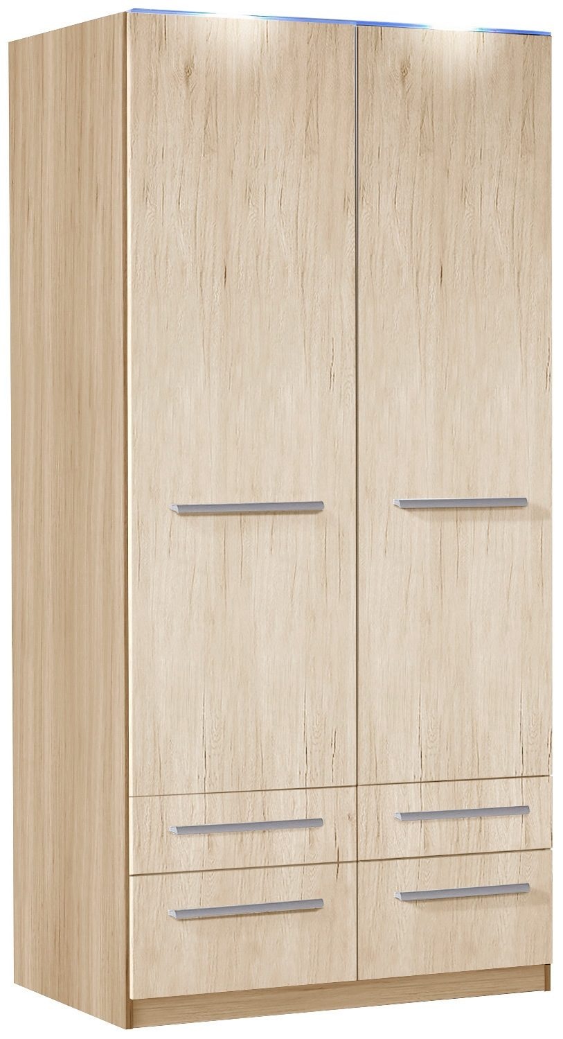 priess Kleiderschrank »Schrank Garderobe Wäscheschrank Barcelona in 5 Breiten«, viel Stauraum, geräumige Schubkästen, mit Spiegel, MADE IN GERMANY