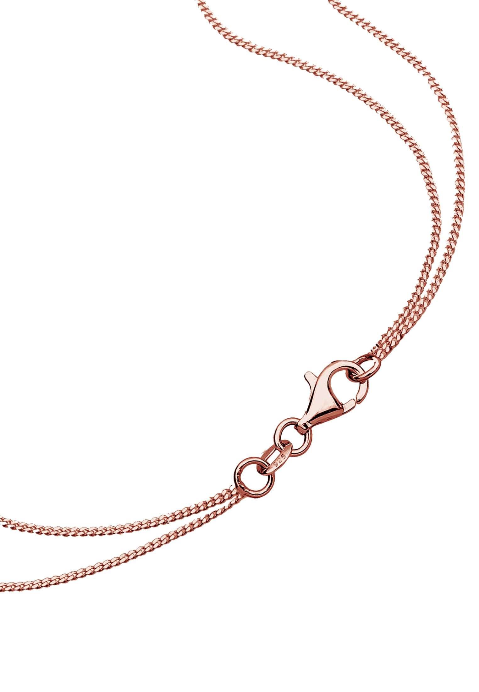 Elli Gliederkette »Layer 2-lagig mit Kreisen 925 Silber«