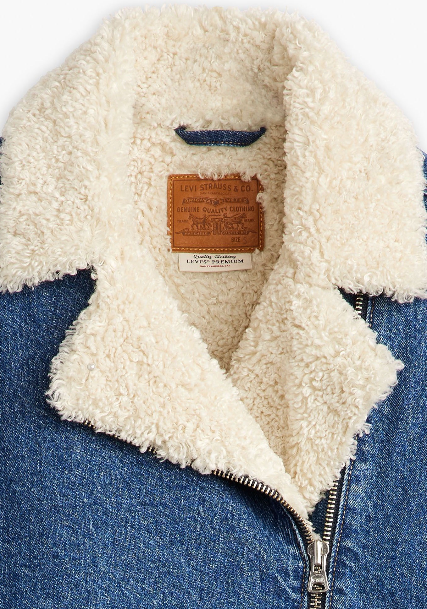 Levi's® Jeansjacke »SHERPA FLIGHT JACKET«, ohne Kapuze, mit Sherpa-Futter