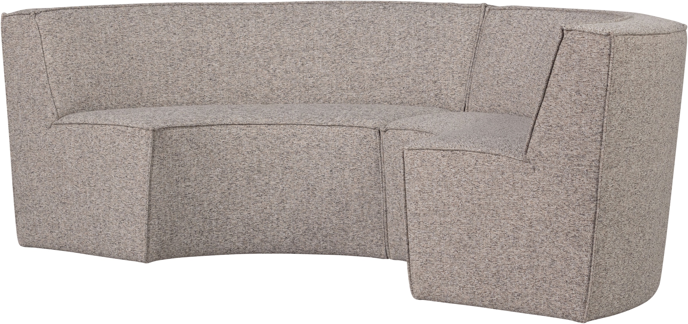 WOOOD Küchensofa »Europa mit runder Formgebung und Grobgewebe-Bezug B262 x T131 x H85 cm« Sehr hohe Verschleißfestigkeit, Tragkraft 300 kg, Teflon-Imprägnierung