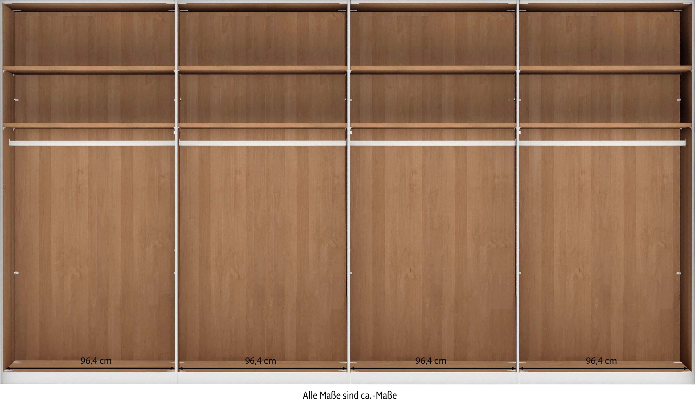 WIEMANN Kleiderschrank "Cardiff, Massivholztüren in Kombination mit Glas- o günstig online kaufen