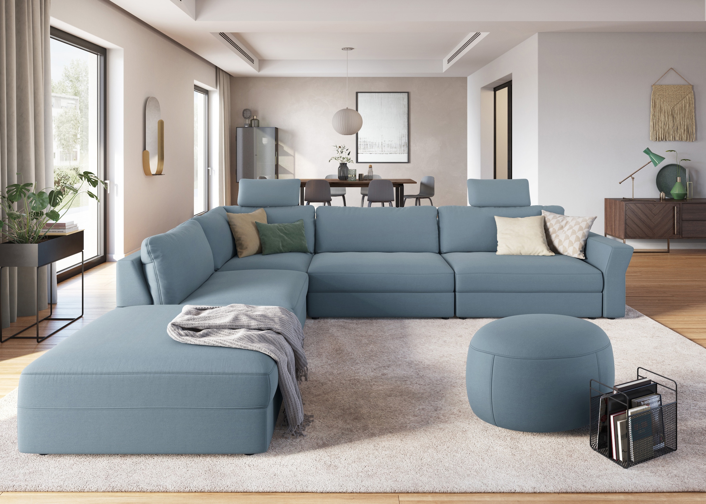 sit&more Ecksofa »Cadabra L-Form«, Breite 356 cm, mit Sitztiefenverstellung günstig online kaufen