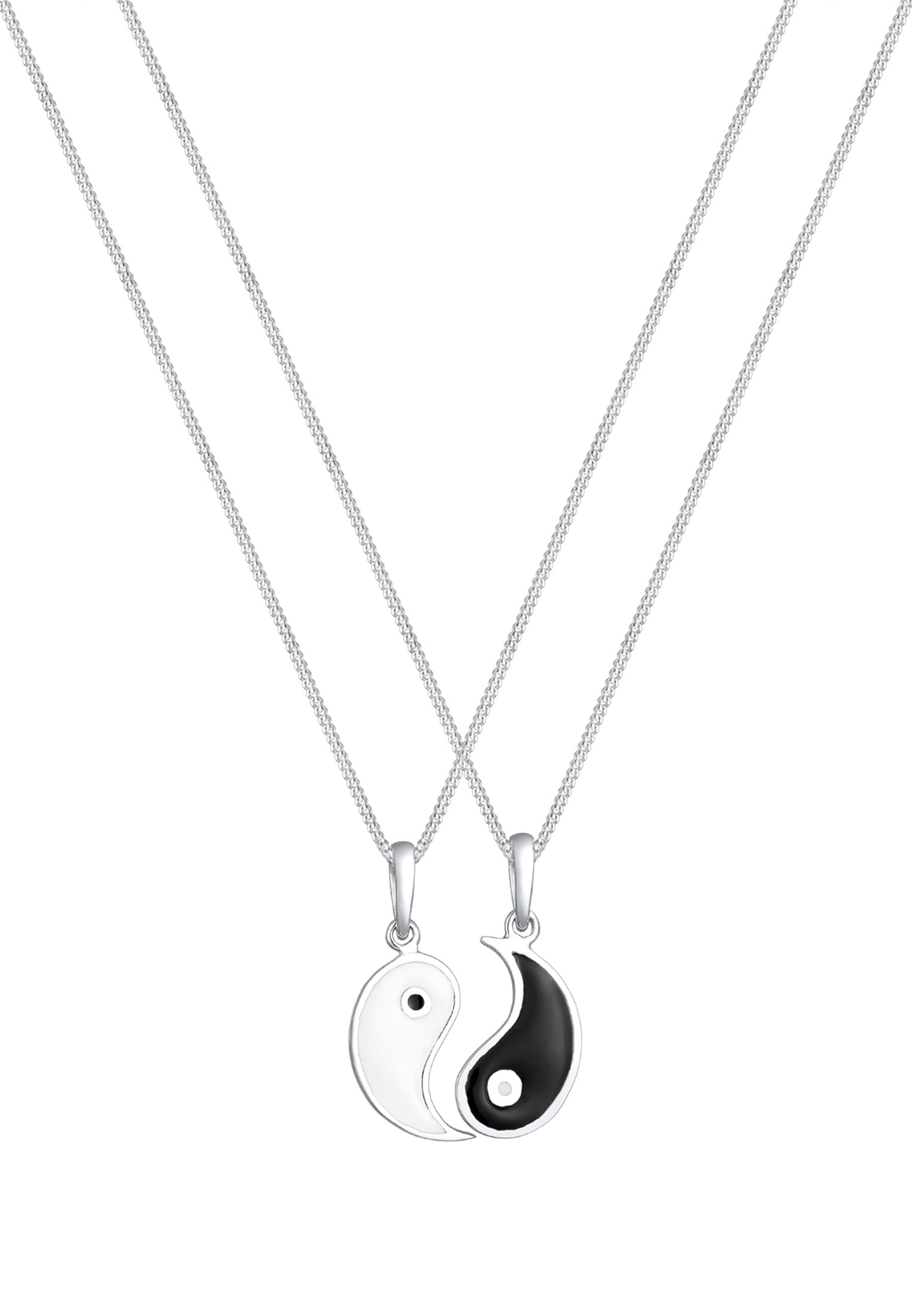 Elli Ketten-Set »Partnerketten Yin Yang 925 Sterling Silber«