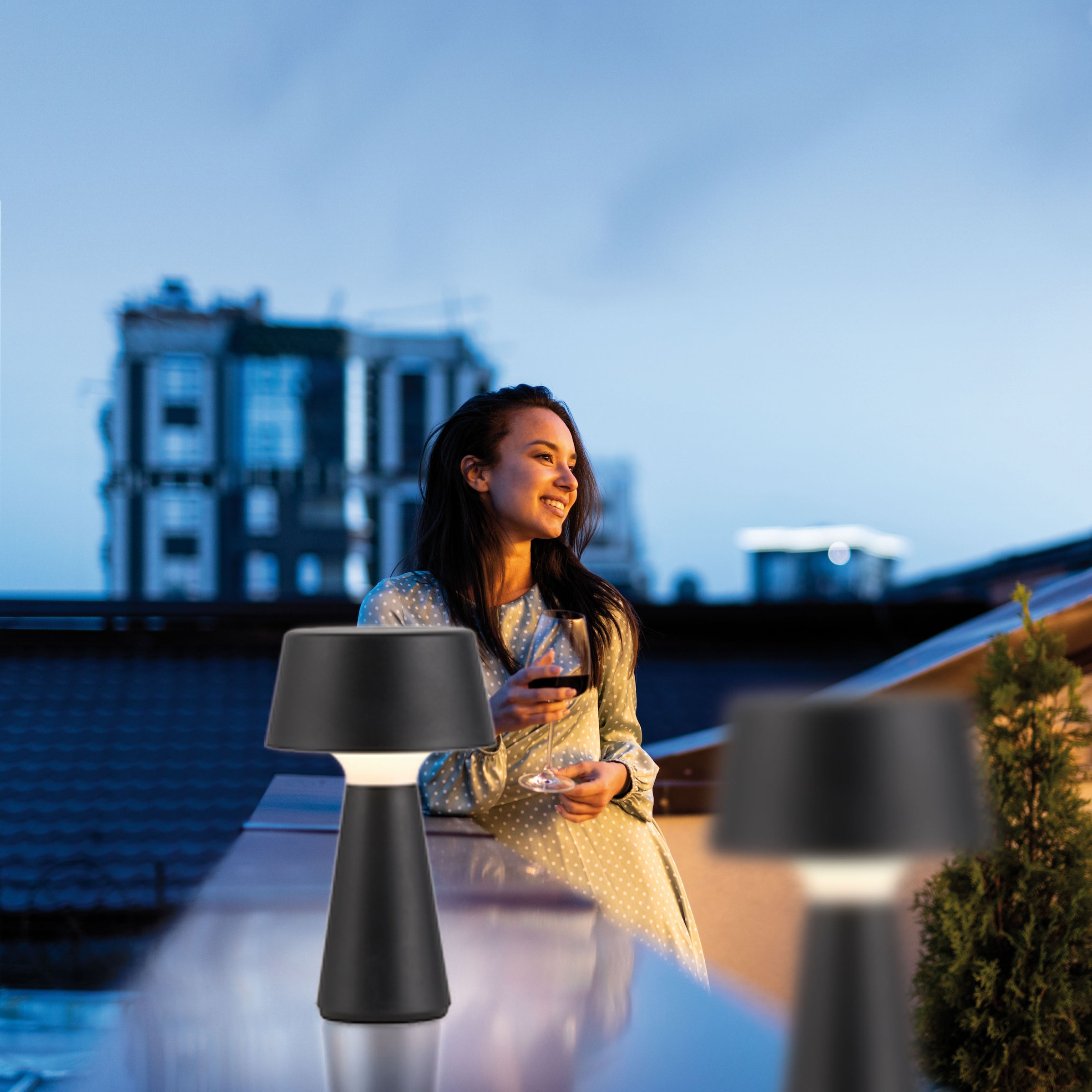 JUST LIGHT Tischleuchte »ABERA«, 1 flammig, Leuchtmittel LED-Modul | LED fest integriert, Akkuleuchte