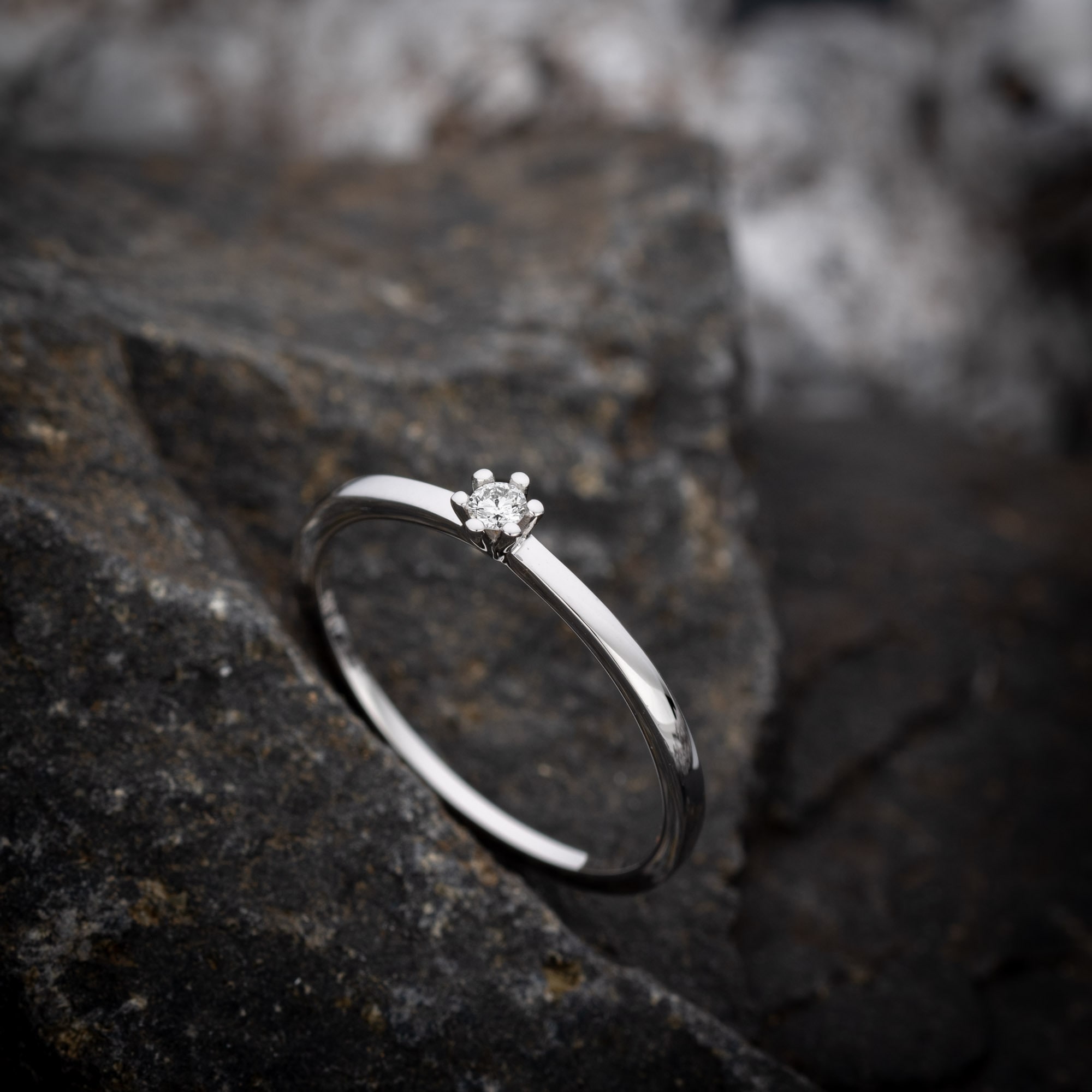 Orolino Fingerring »Gold 585 mit Brillant 0,05ct.«